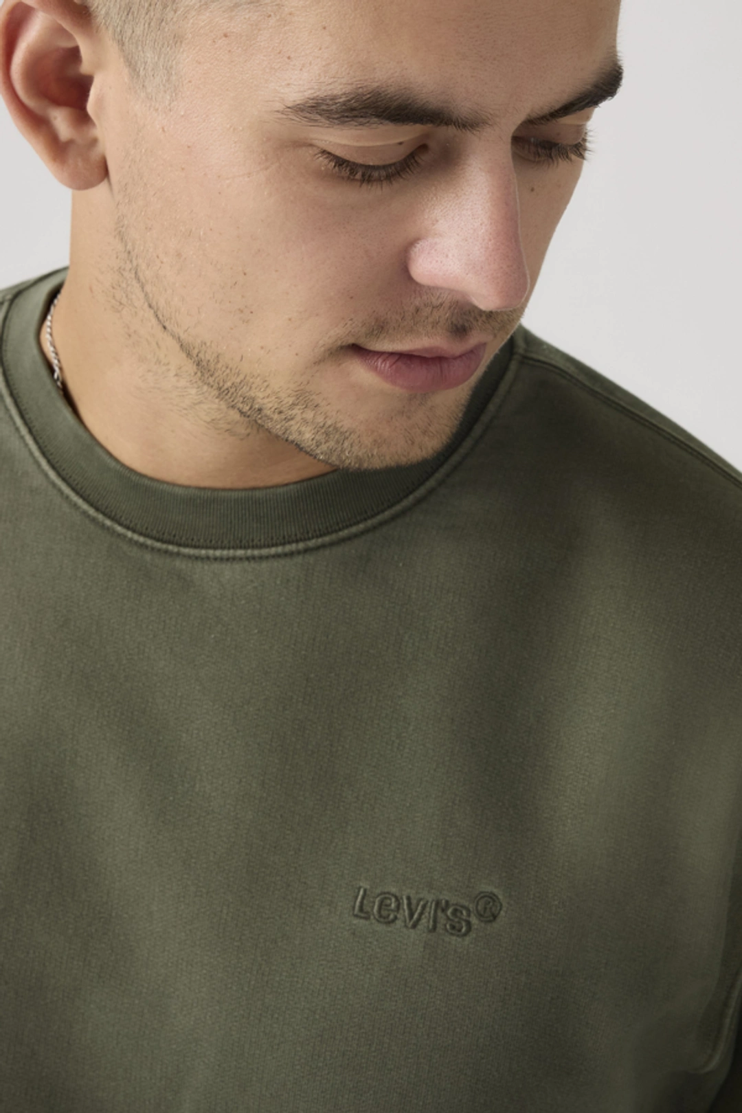 Levi's Sweat Shirt Col Rond Authentic - Homme - Marron / Garment Dye H225 Maitake Brown - M - 2