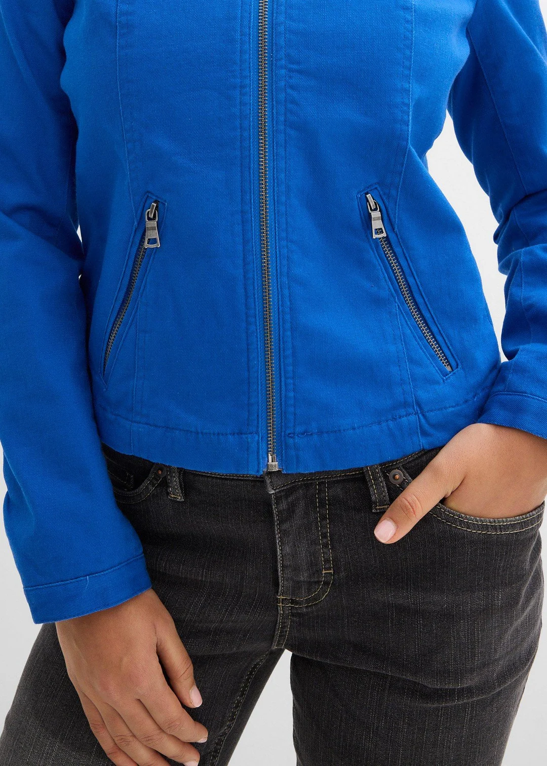 Veste en coton twill avec empiècements latéraux extensibles - 3