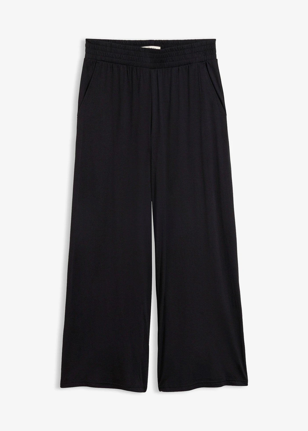 Pantalon fluide en jersey viscose, longueur 7/8
