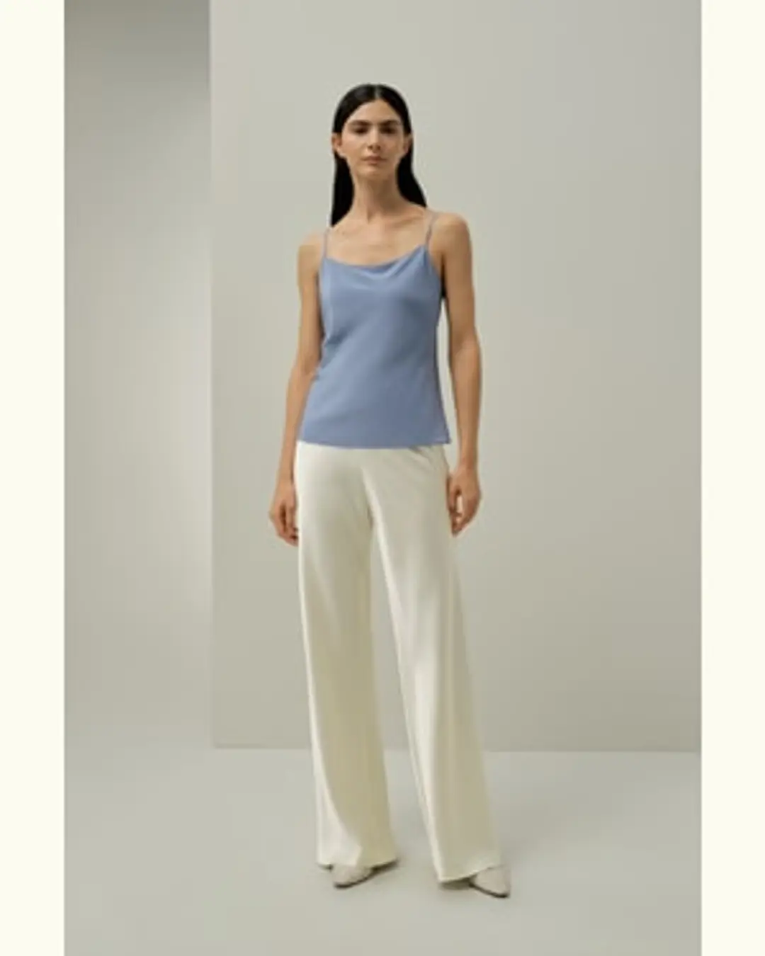 LILYSILK Caraco Soie Femme Confortable Et Durable Soie De Haute Qualité Les Essentiels De La Garde-Robe Sans Produits Chimiques Nocifs Cristal Bleu L