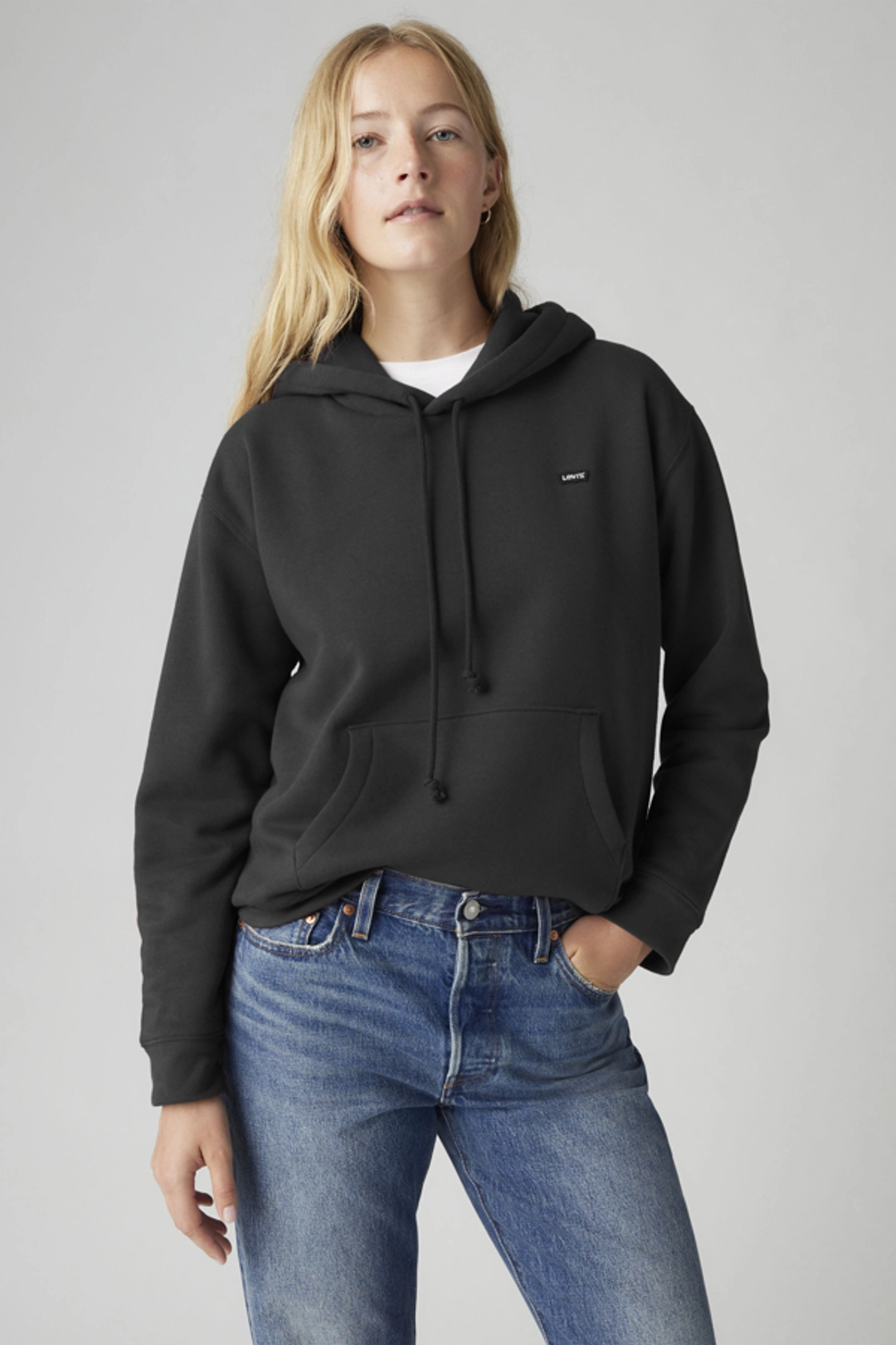 Levi's Sweat À Capuche Everyday - Femme - Noir / Anthracite Night - 2XS