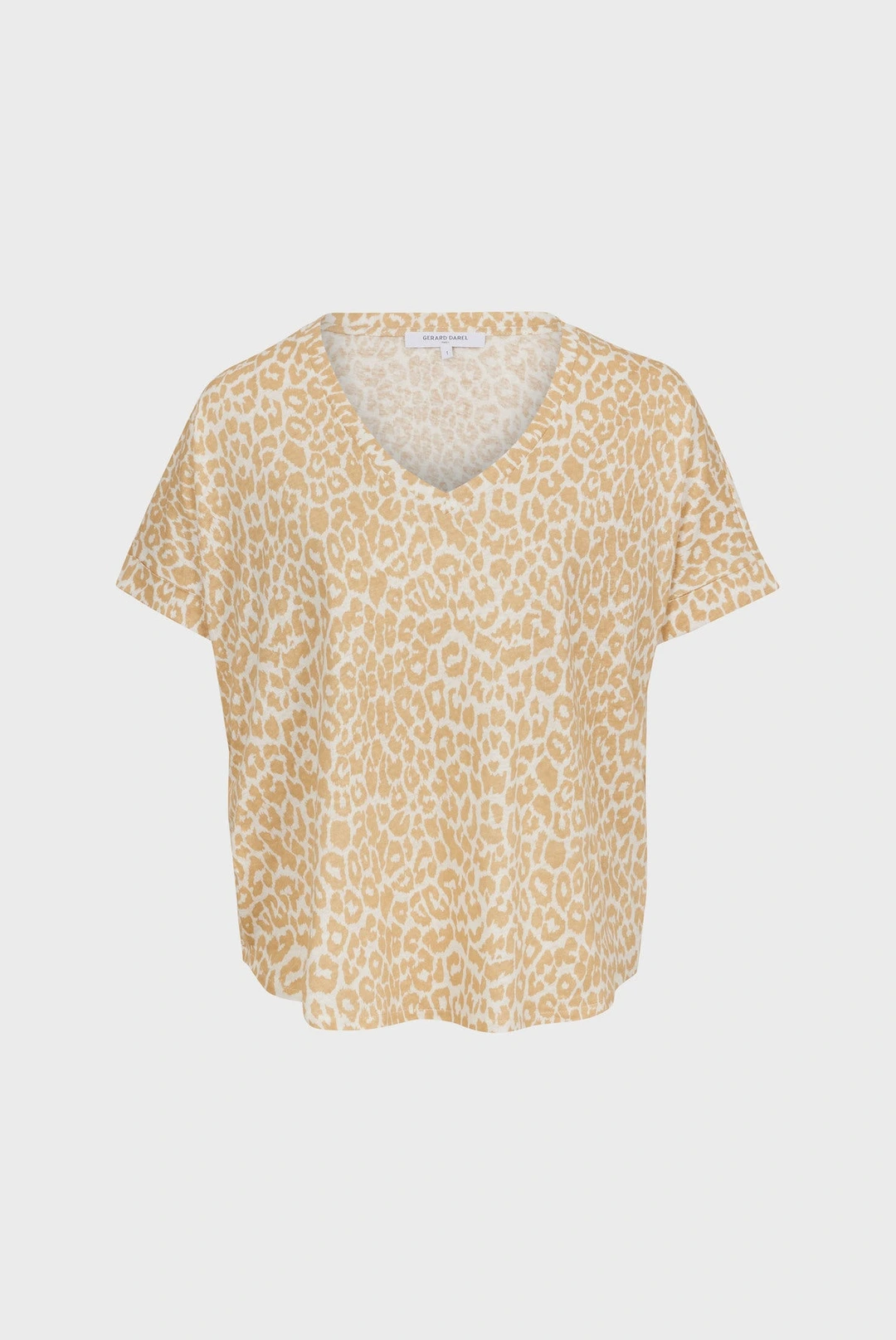 T-shirt oversize imprimé léopard - AIRELLE - Ocre