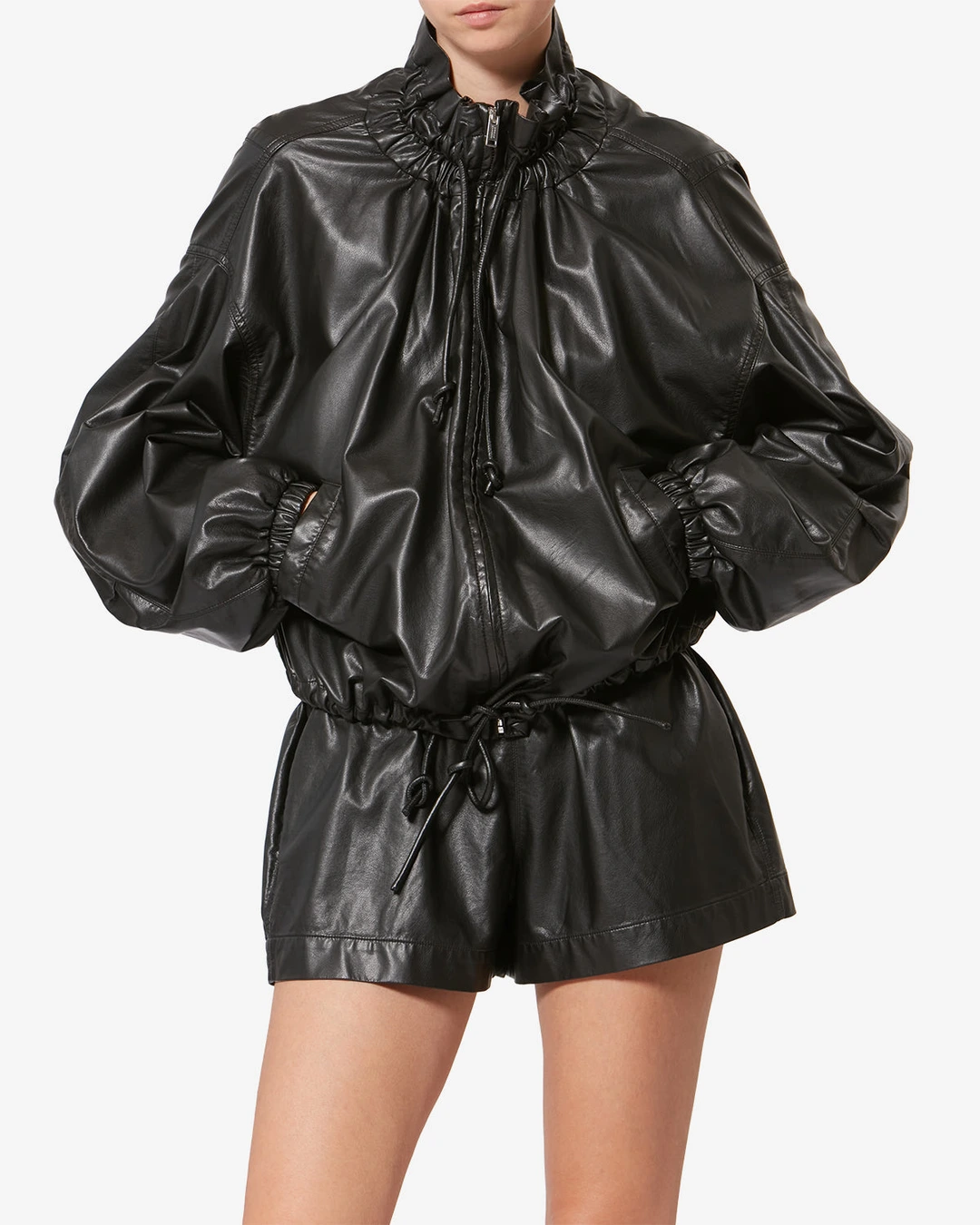 Veste Neela Façon Cuir - Femme - Noir - Taille 42 - Marant Étoile - 5