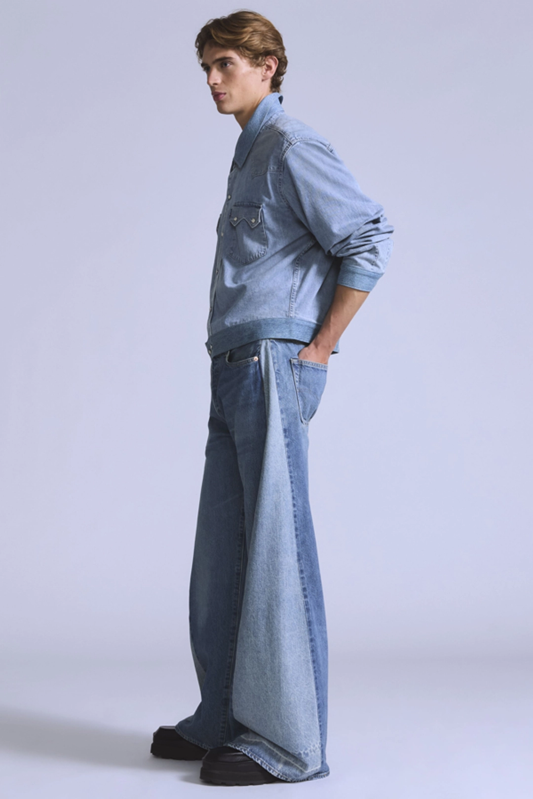 Levi's Jean 501 1980 Customized - Homme - Délavage Moyen / Rancho MIJ - 36X34 - 2