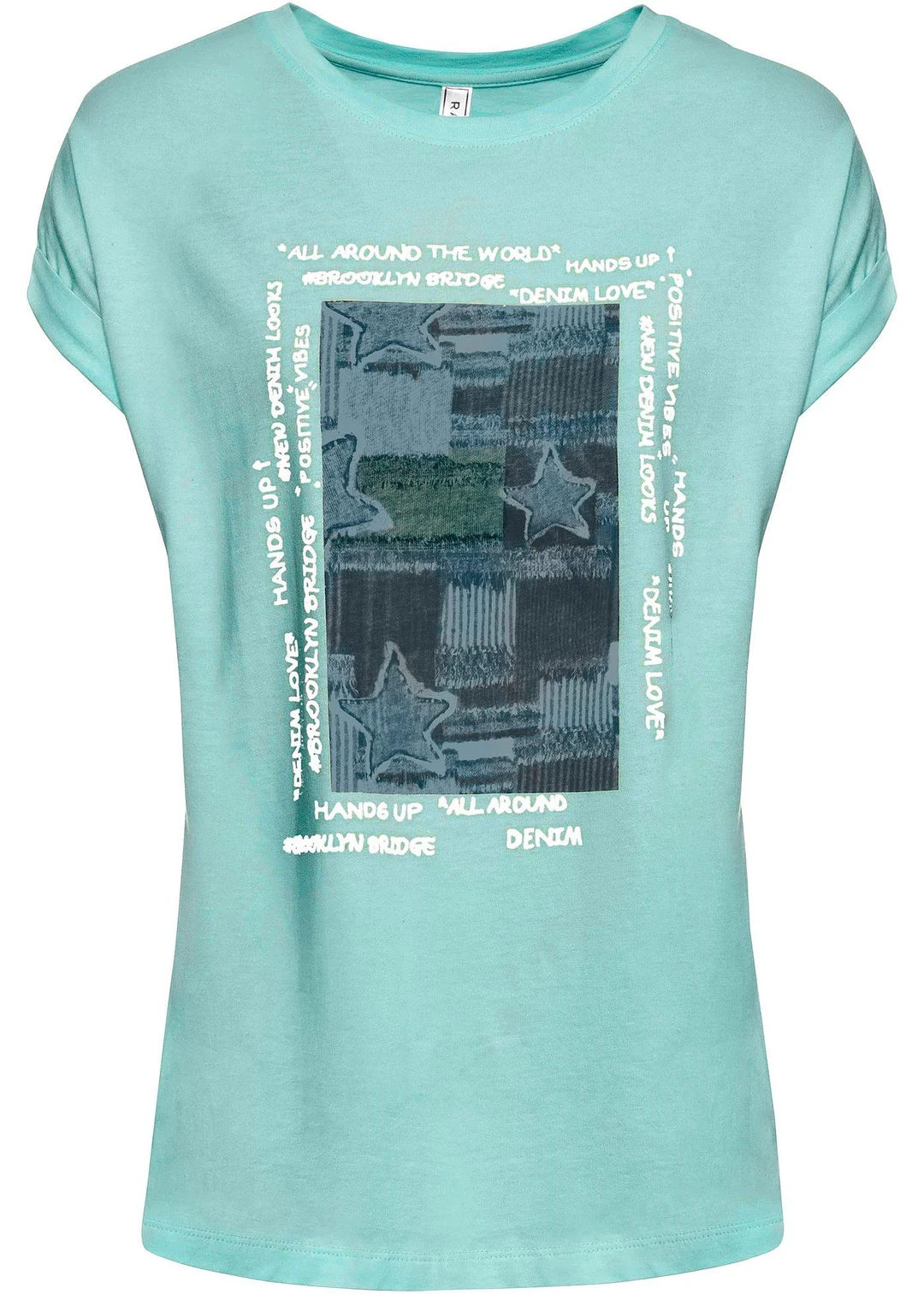 T-shirt doux en viscose mélangée