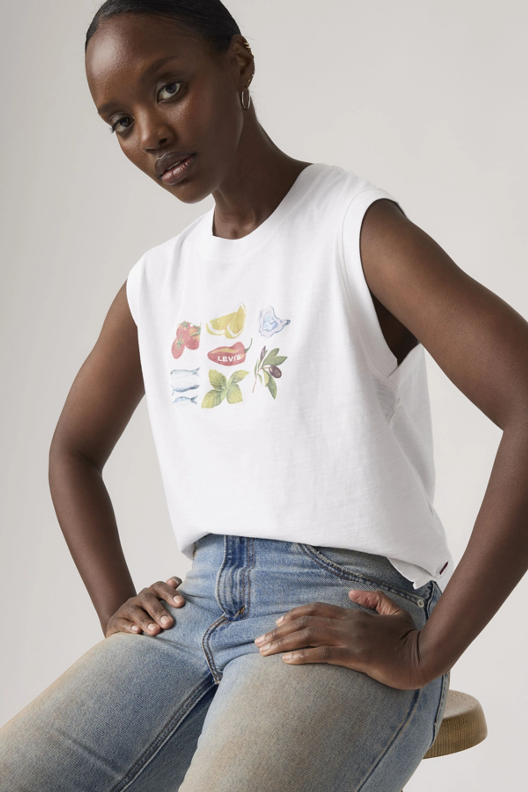 Levi's Débardeur Graphique Boxy - Femme - Noir / Pirate Black - XS - 2