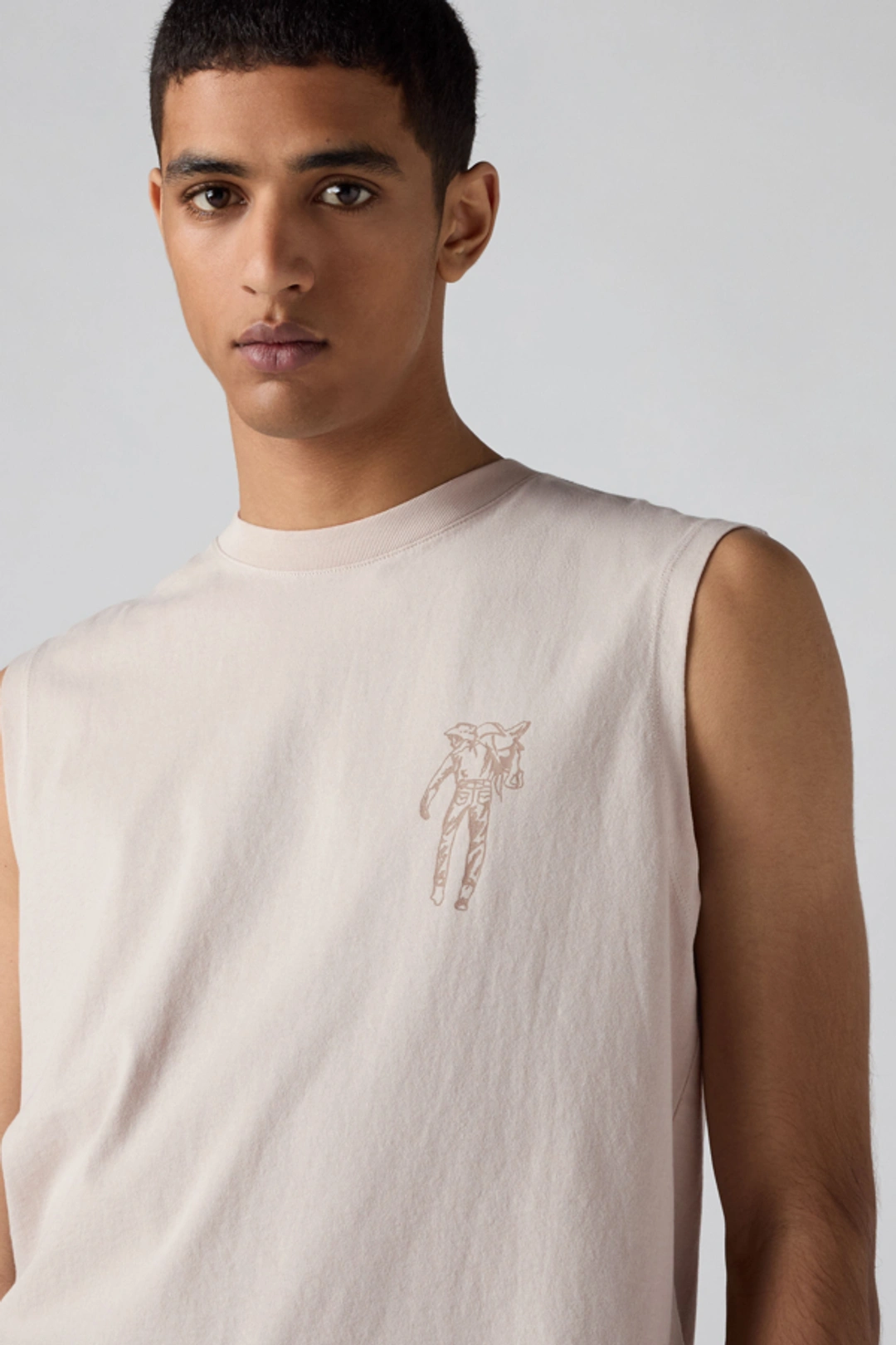 Levi's Débardeur Graphique - Homme - Beige / Pumice Stone - XL - 2