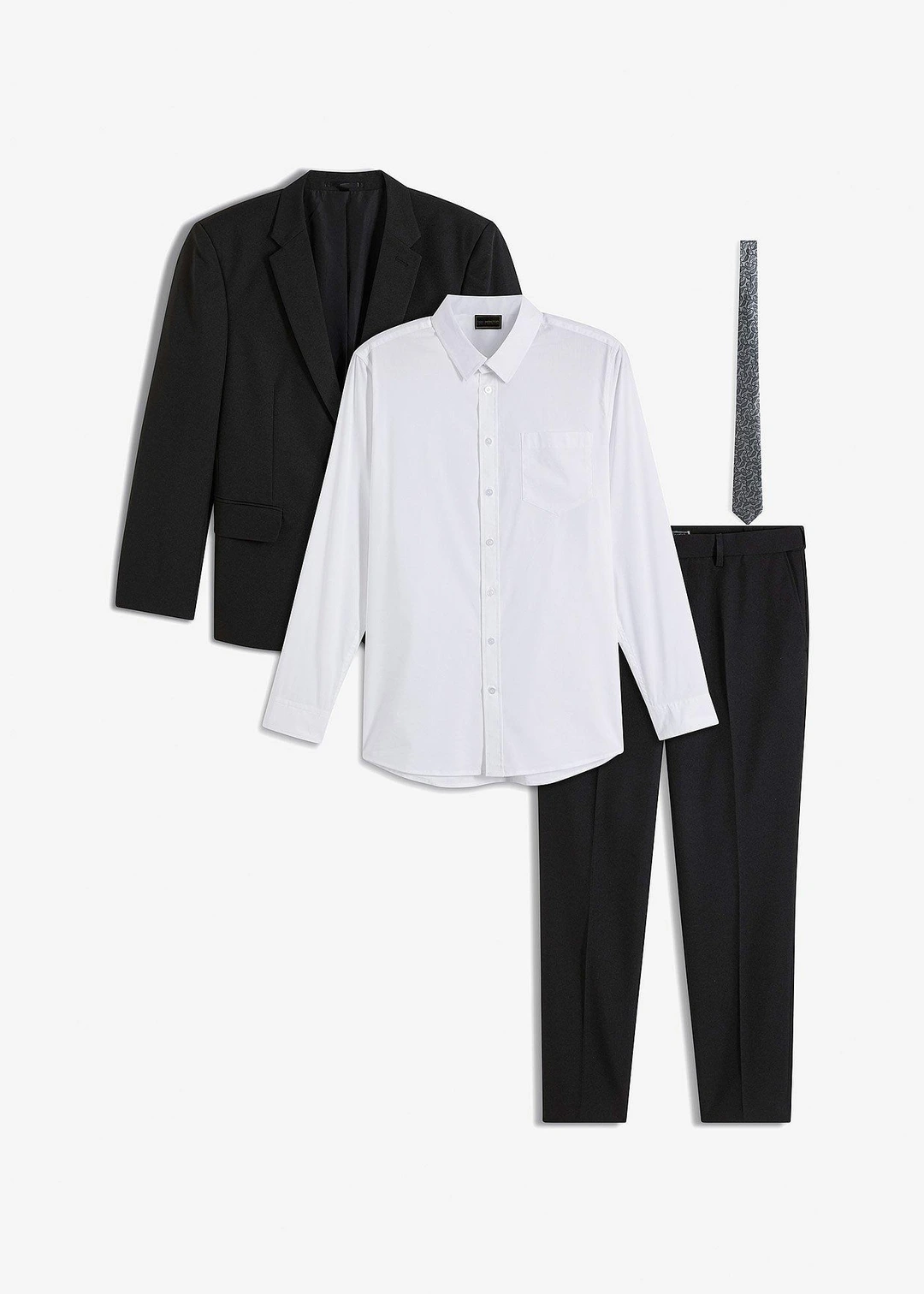 Costume 4 pièces slim avec chemise et cravate