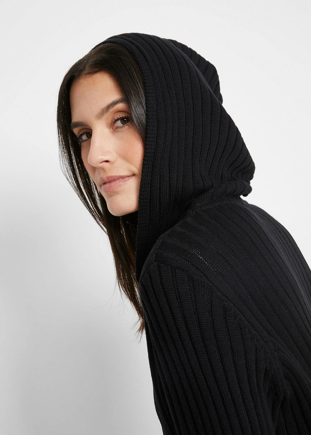 Gilet en maille à capuche - 3