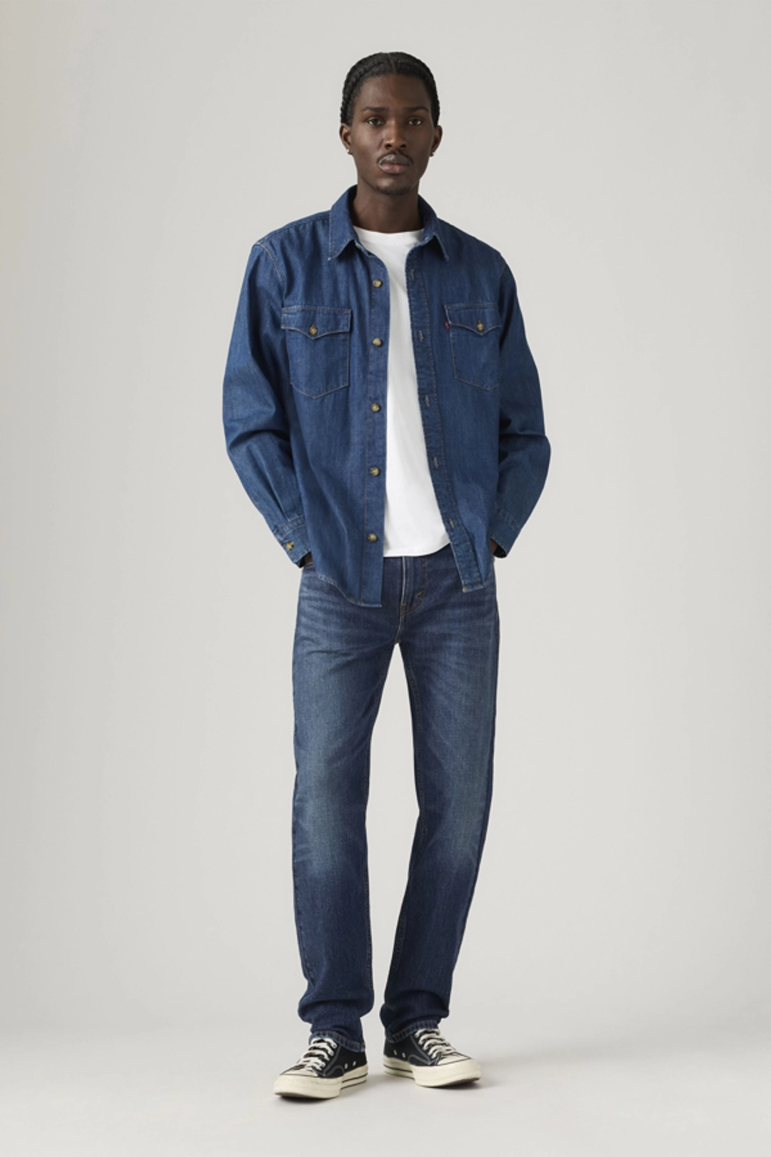 Levi's Jean 502 Taper - Homme - Bleu / Rainy Afternoon - 38X32