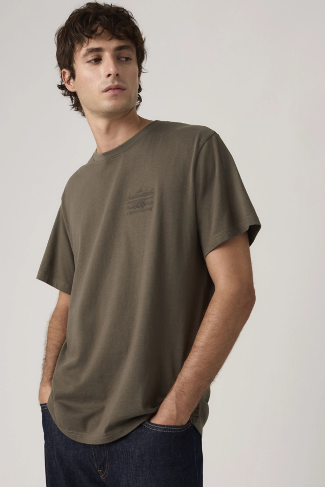 Levi's T Shirt Graphique Relaxed - Homme - Noir / Jet Black - 2XL