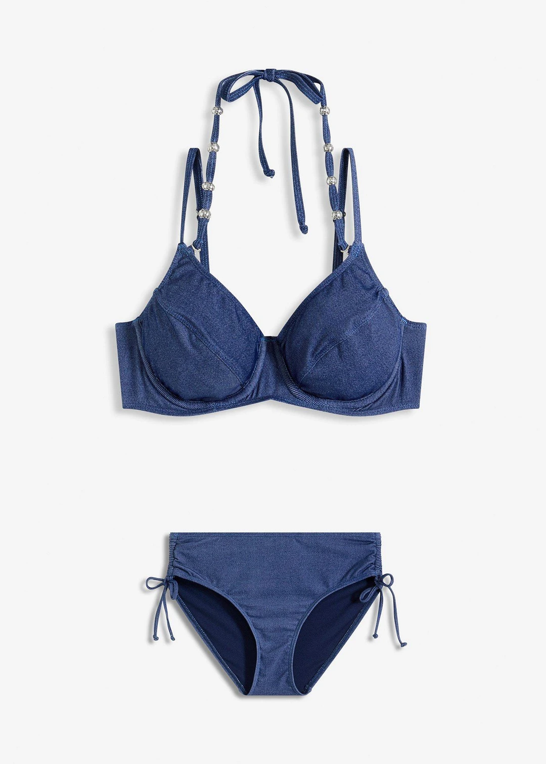 Bikini à armatures (ens. 2 pces) aspect jean