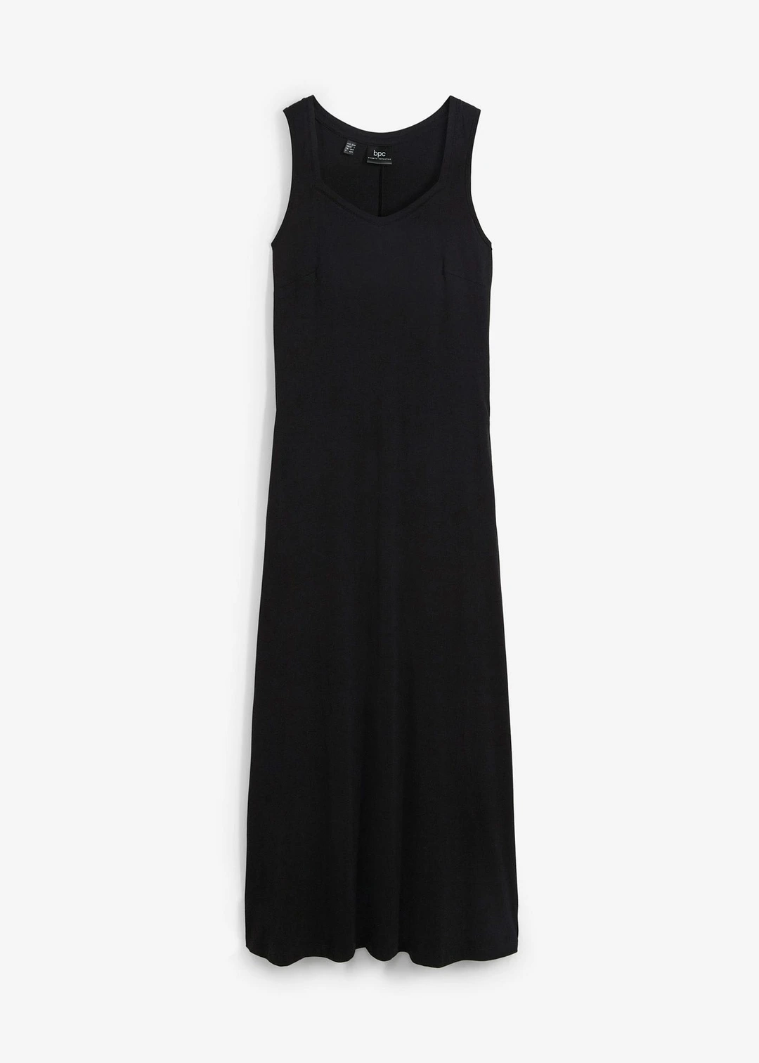 Robe longue en coton et viscose