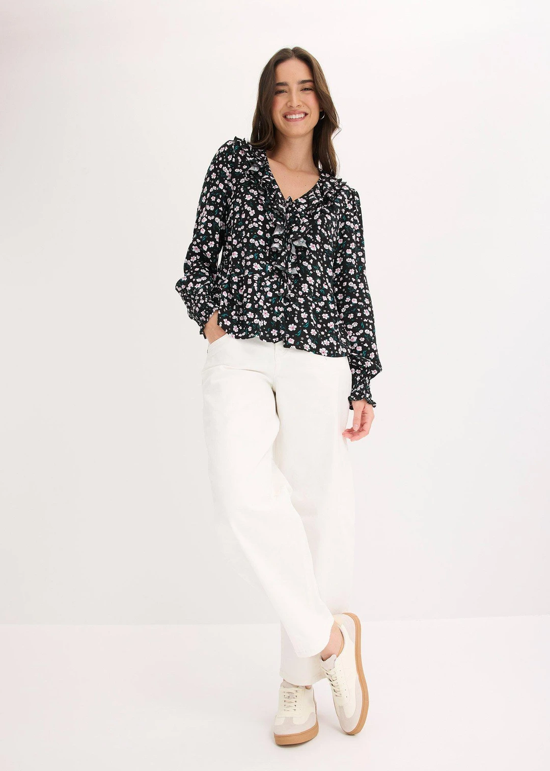 Pantalon en twill de coton extensible - 2
