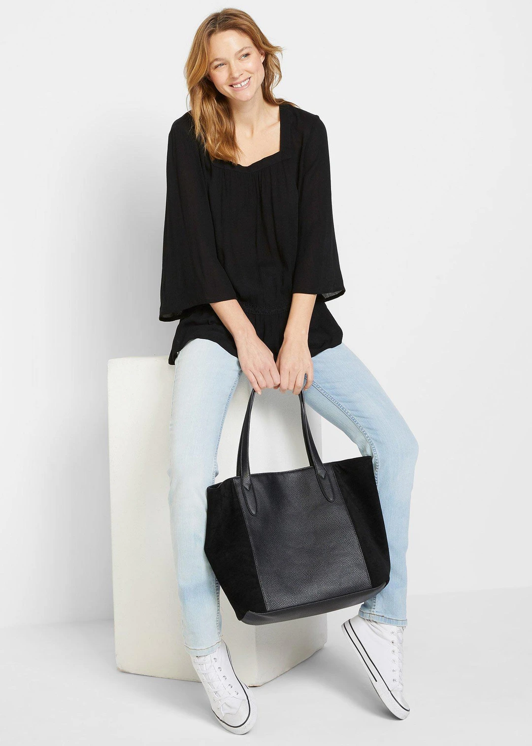 Blouse à encolure carrée - 2