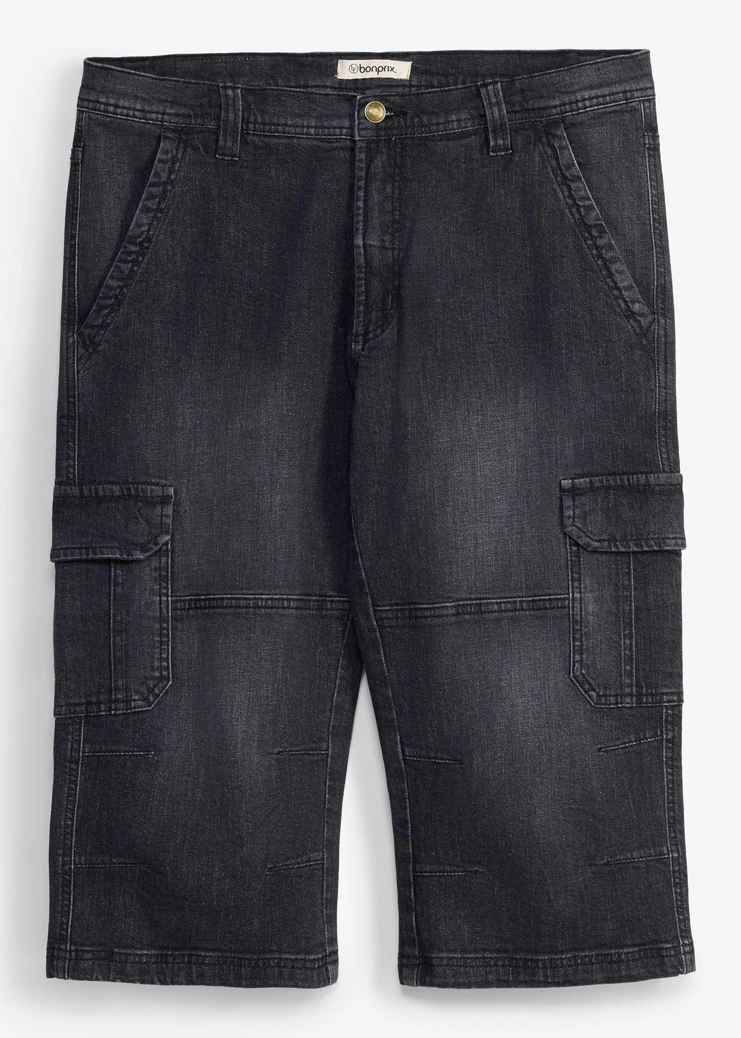 Jean cargo 3/4 regular droit