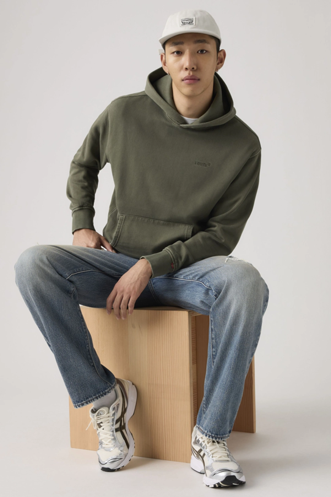 Levi's Sweat À Capuche Authentic - Homme - Blanc / Bright White - 2XL