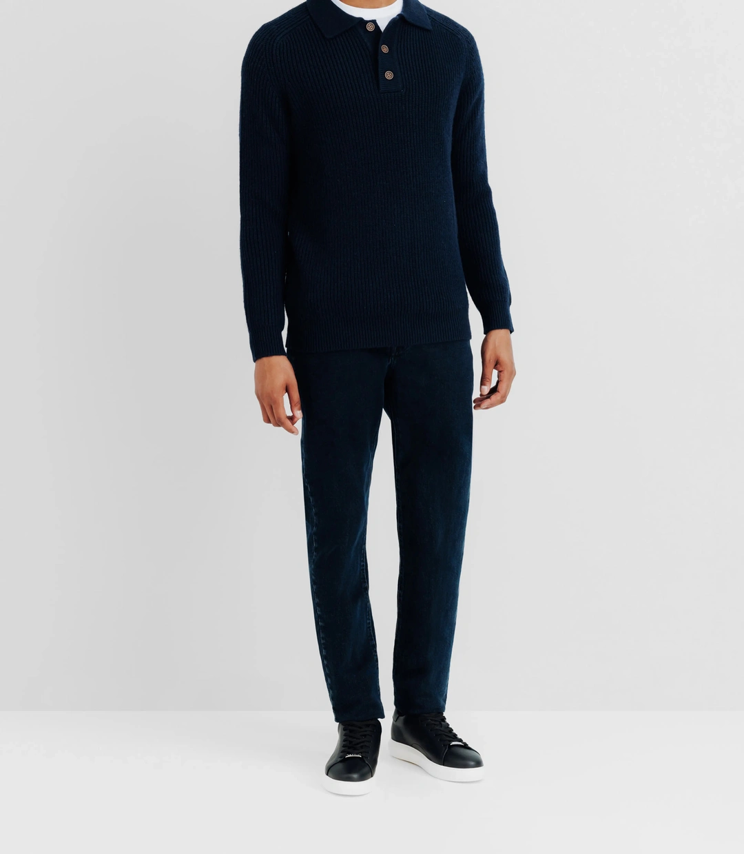 IZAC - Pull col polo marine
