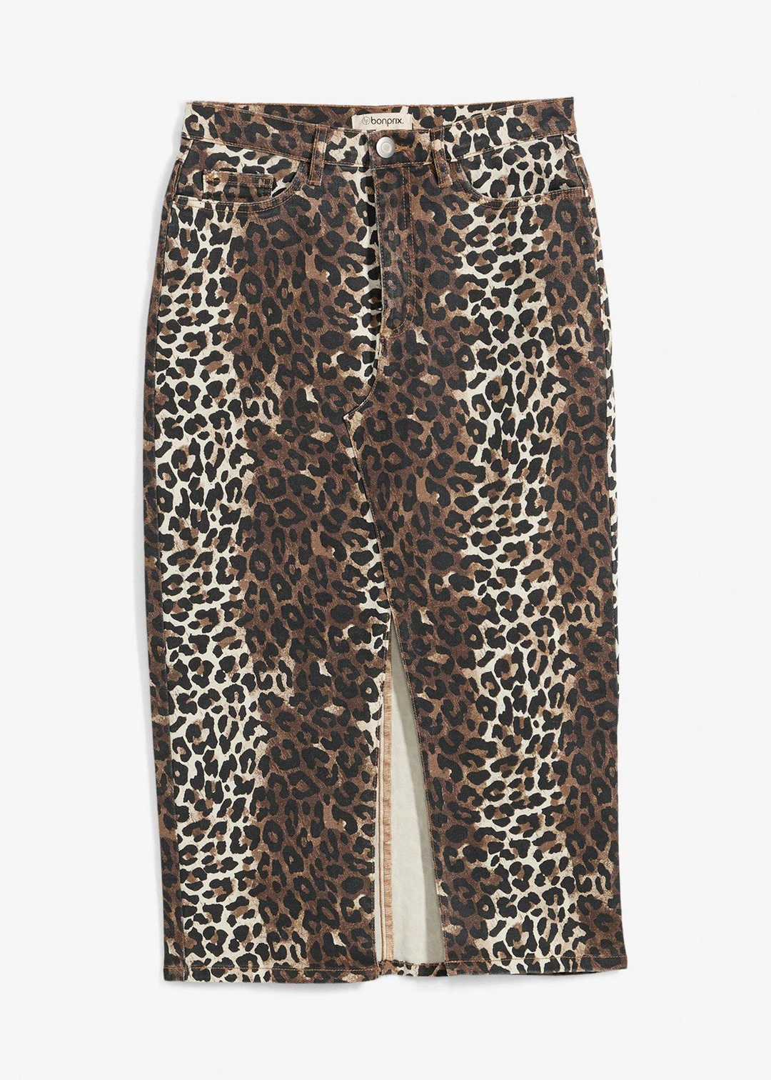 Jupe en twill de coton extensible