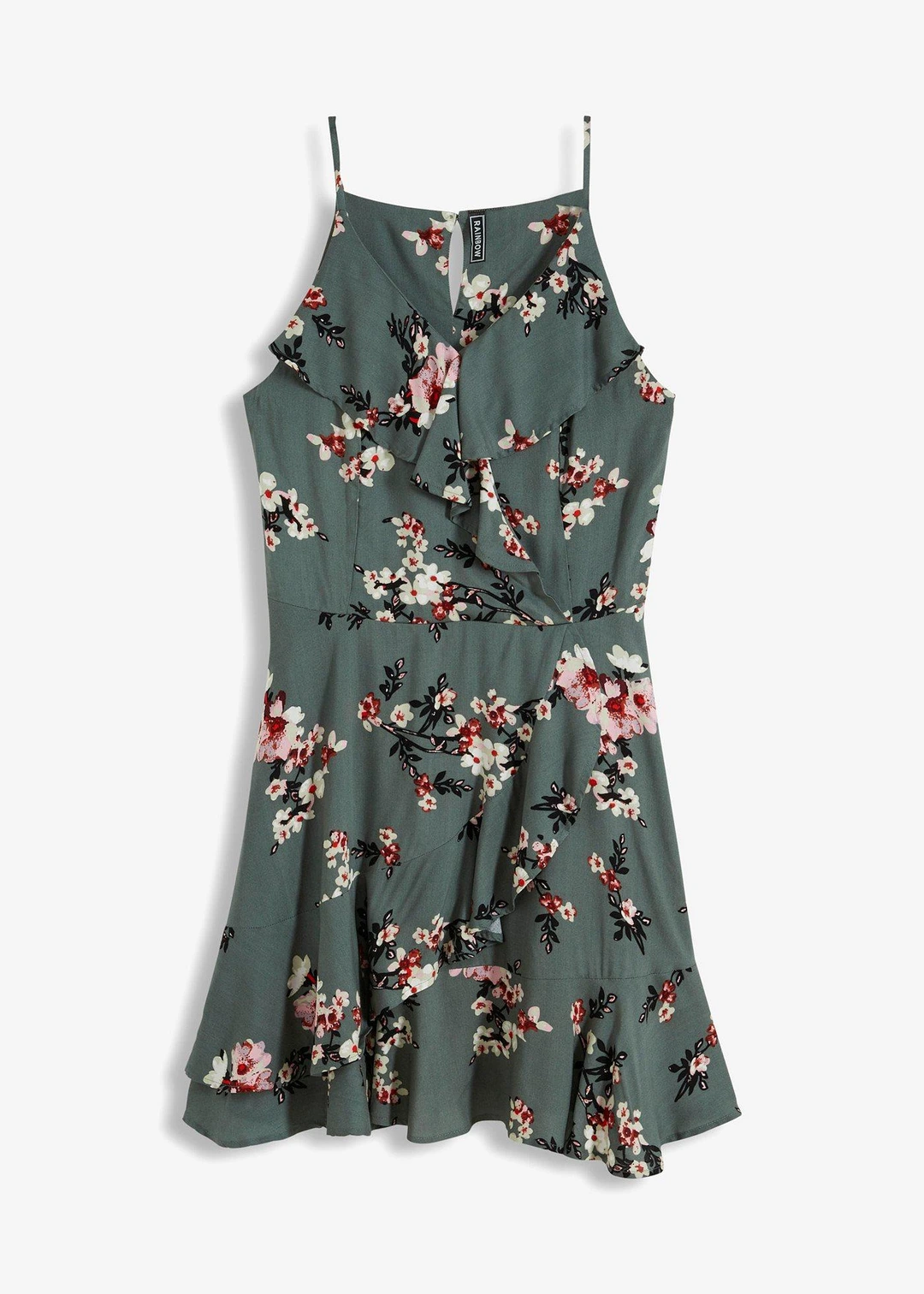 Robe à bretelles et volants