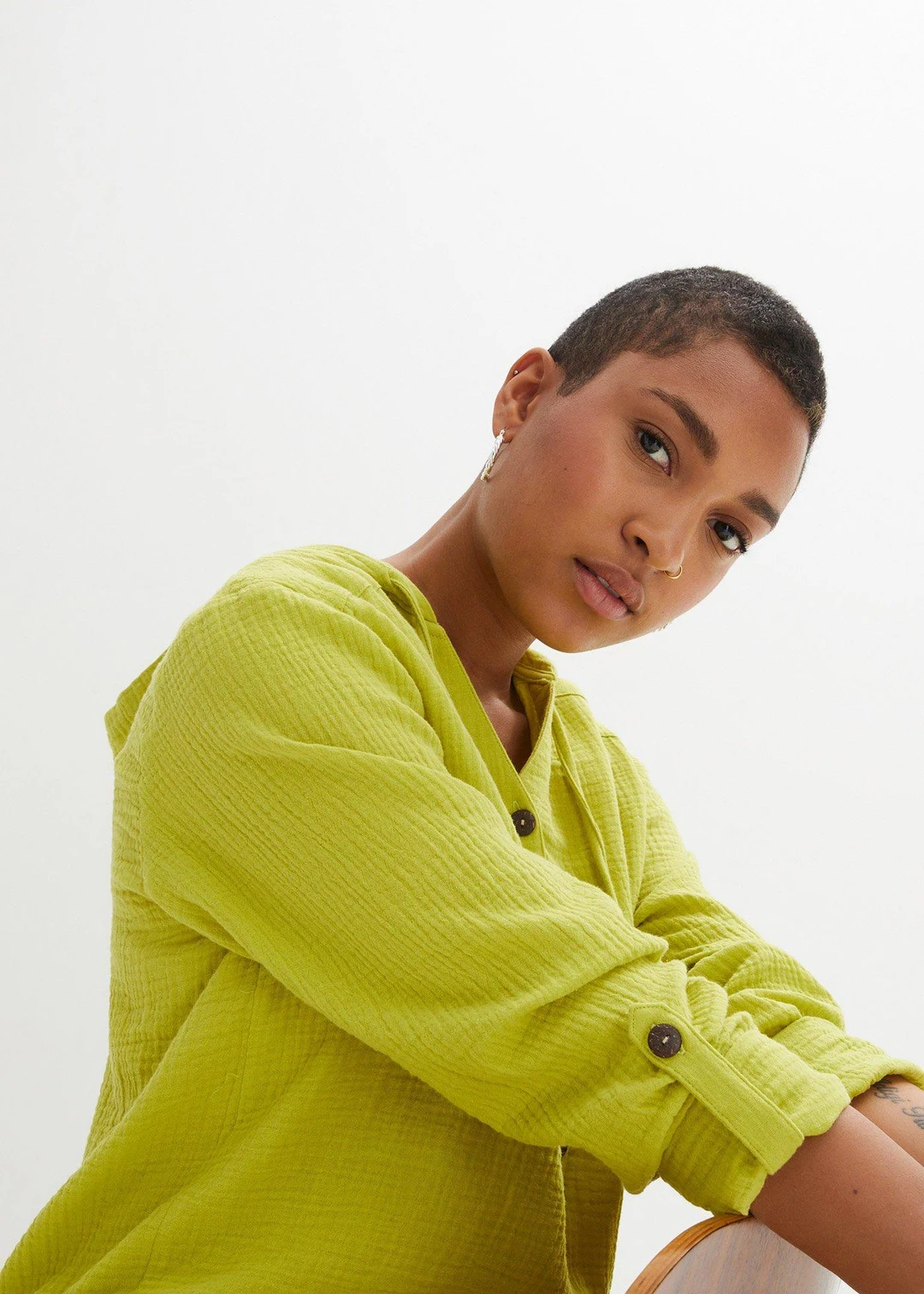 Blouse légère en gaze de coton