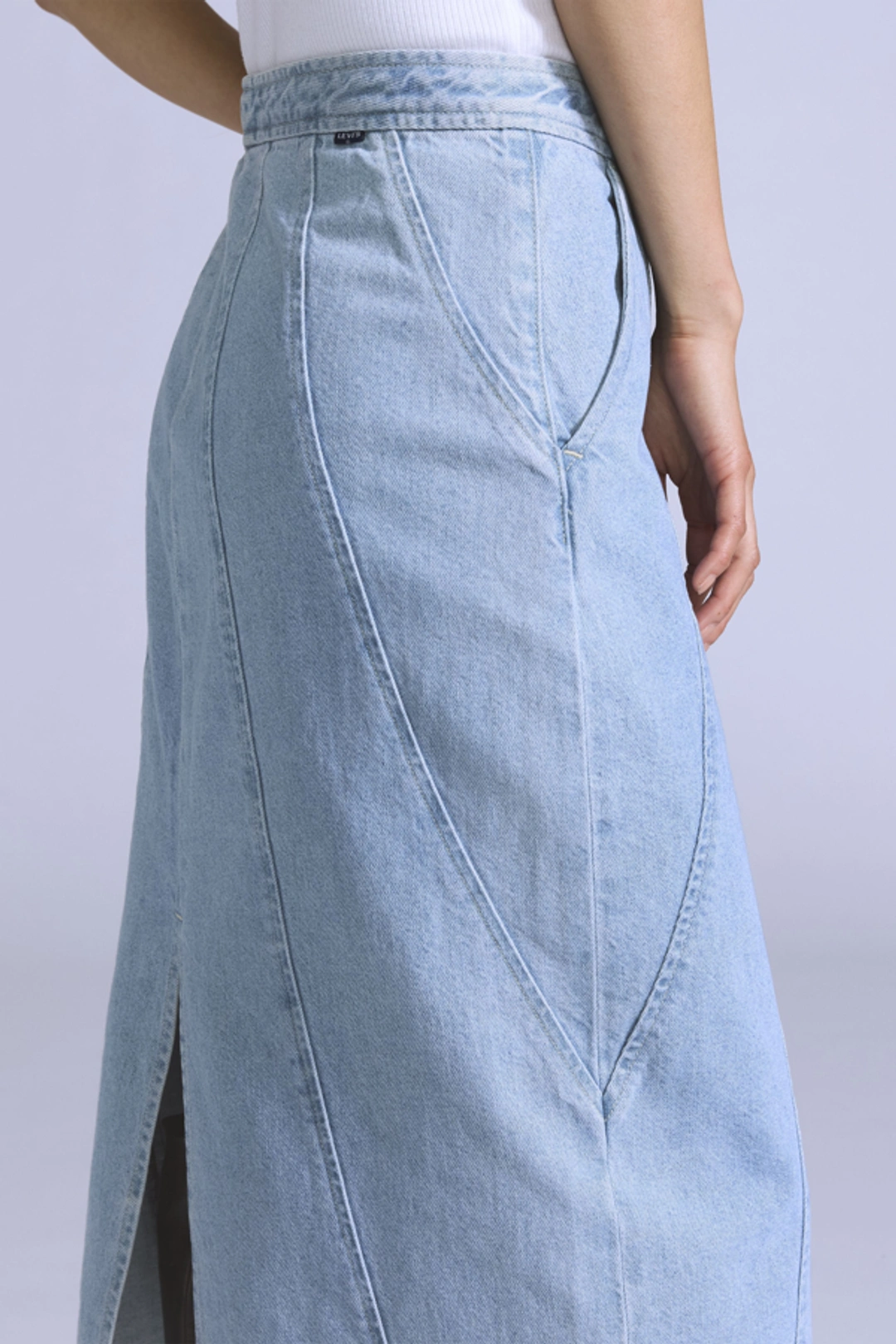 Levi's Jupe Avec Surpiqûres - Femme - Bleu / Blue Radiant Wash - XS - 2