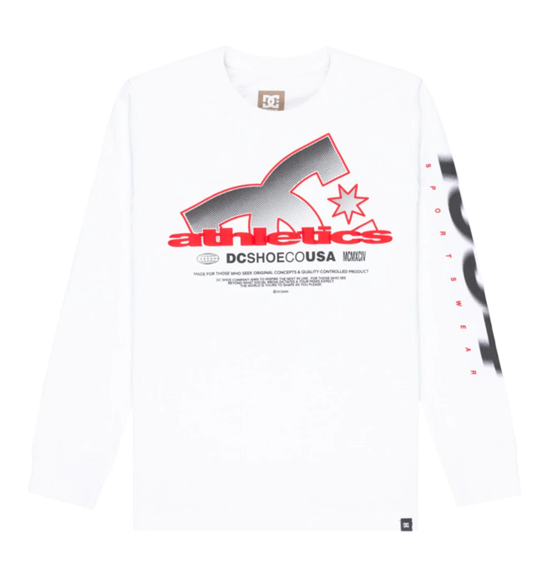 Slathletic - T-shirt manches longues Blanc Garçon 8-16 ans