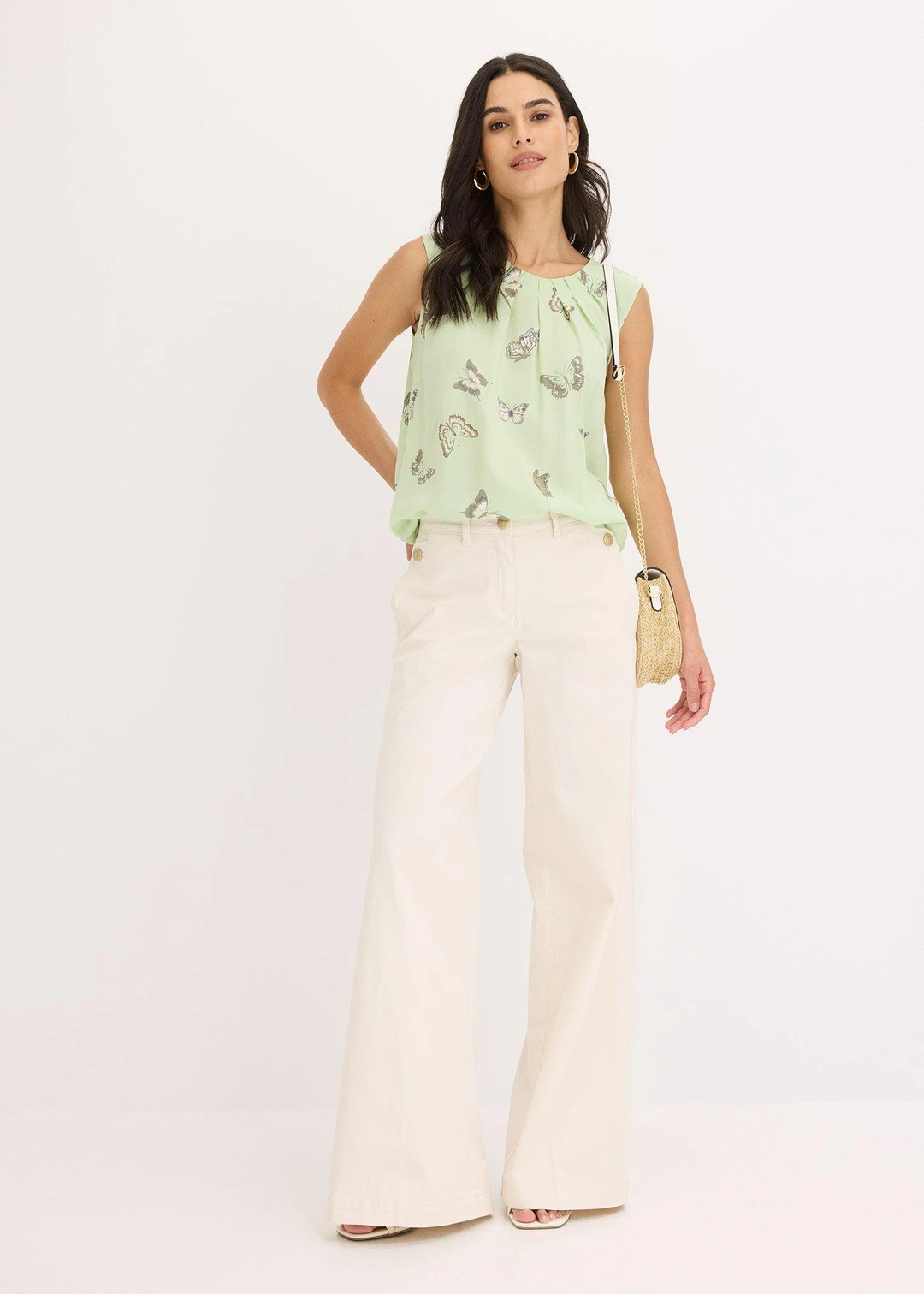 Blouse sans manches en viscose fluide - 2