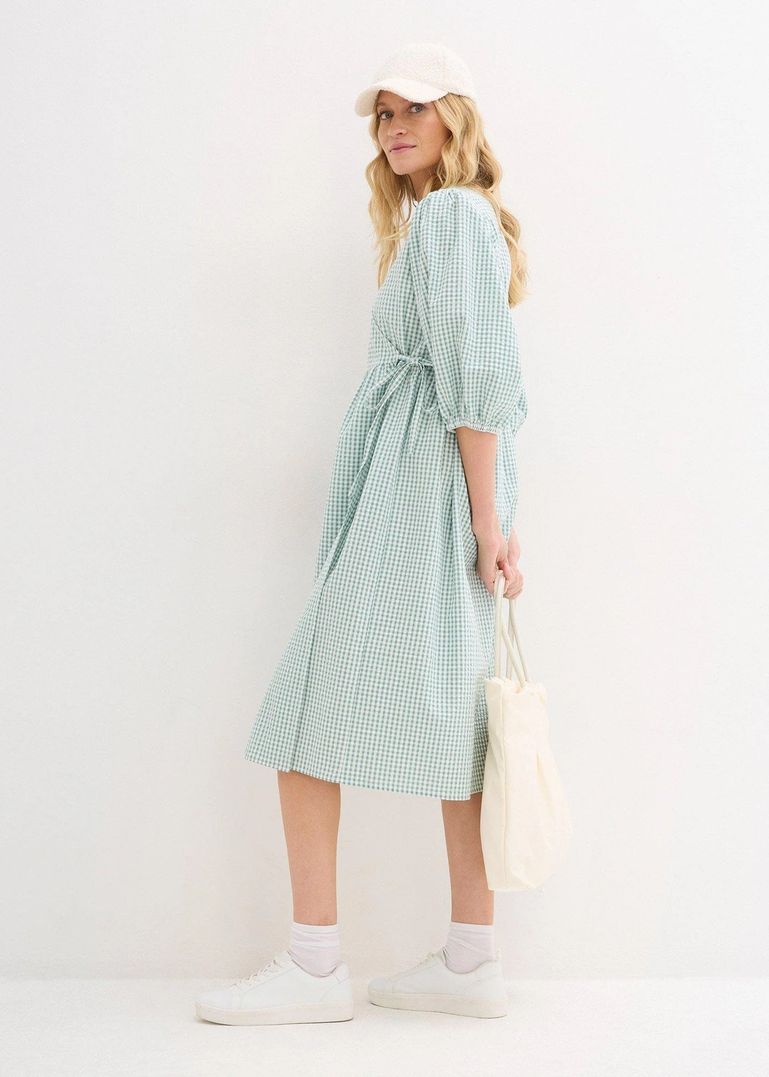 Robe portefeuille en matière texturée - 2