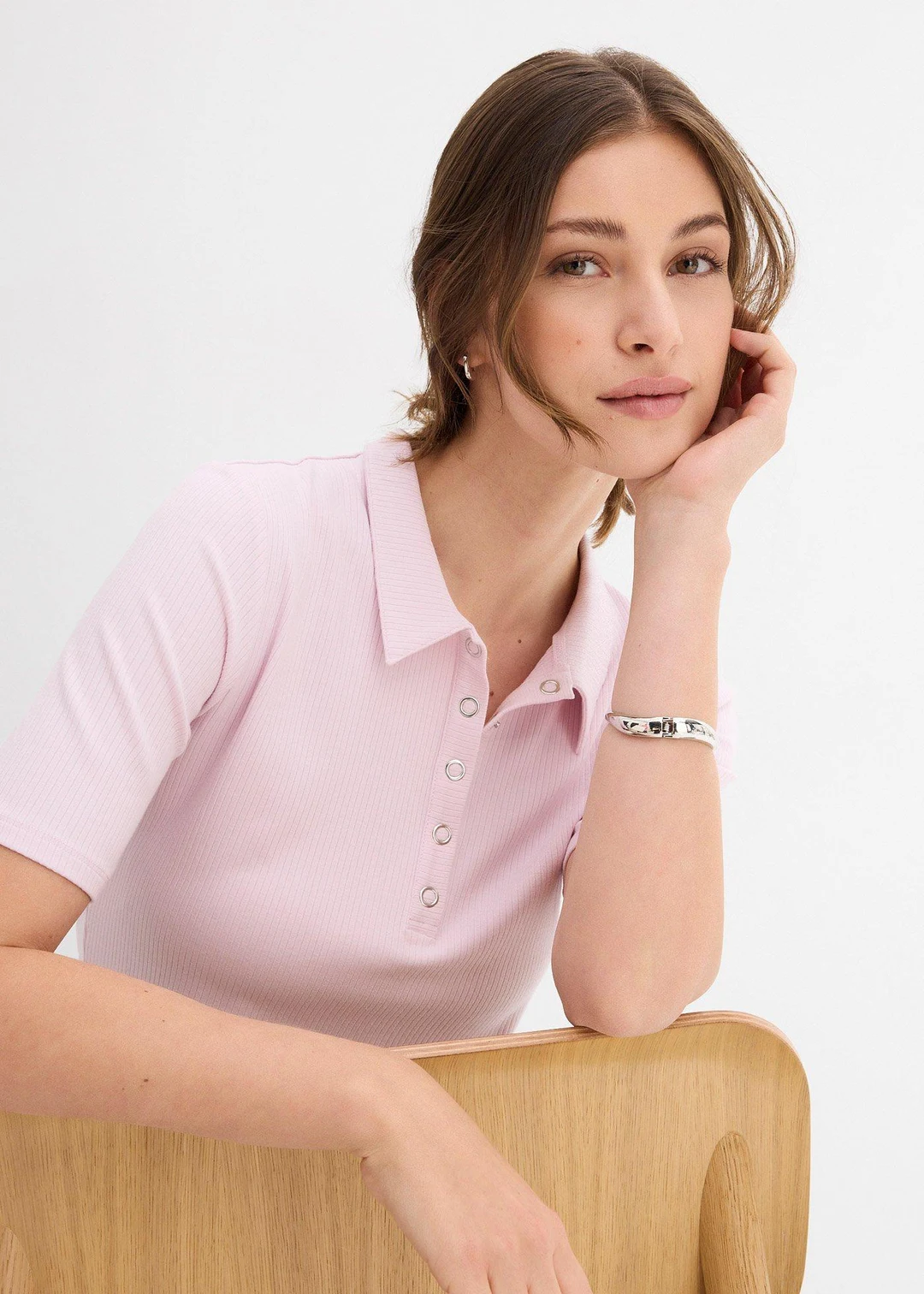 Polo en viscose extensible - 3