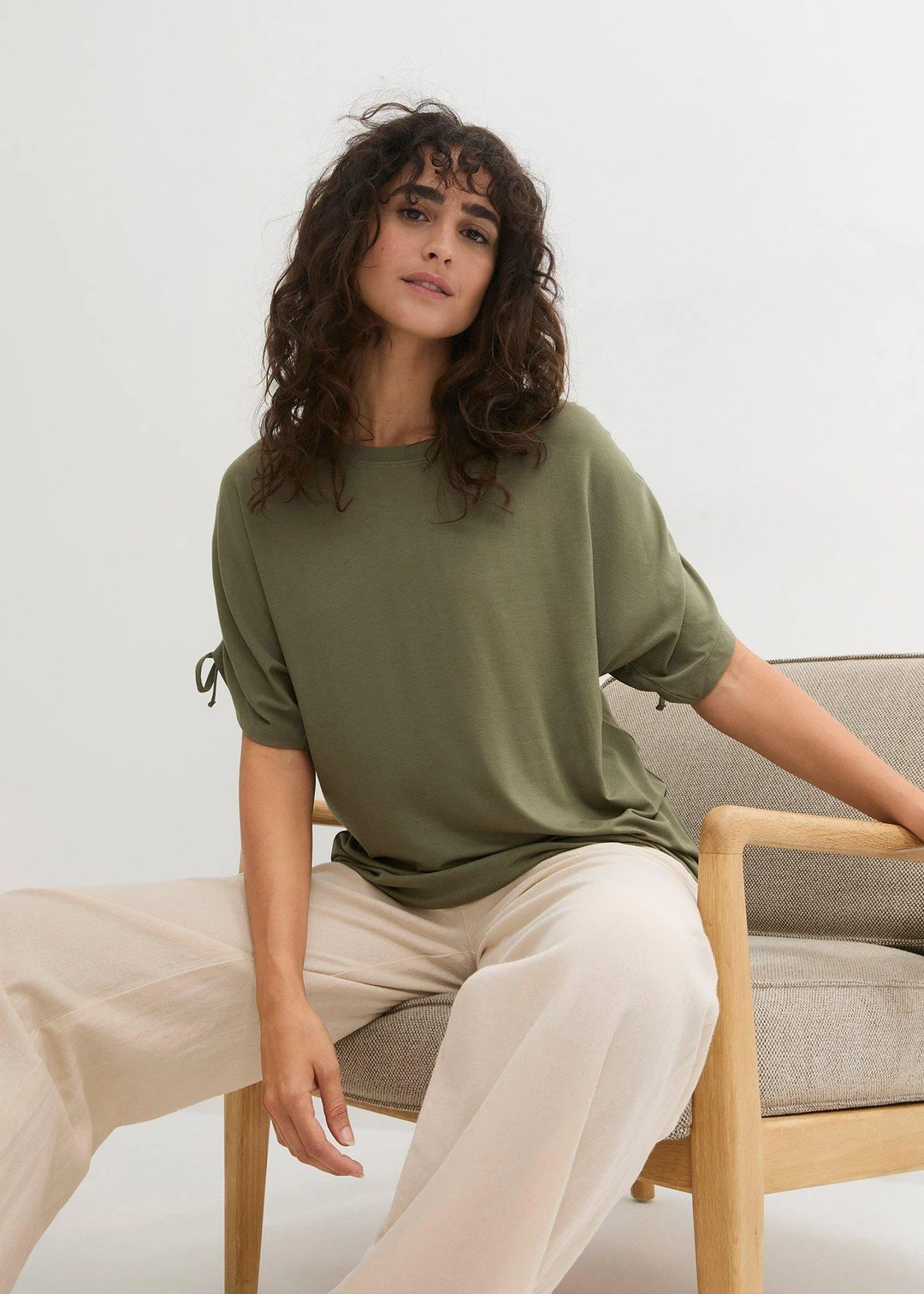 T-shirt en viscose fluide - 3