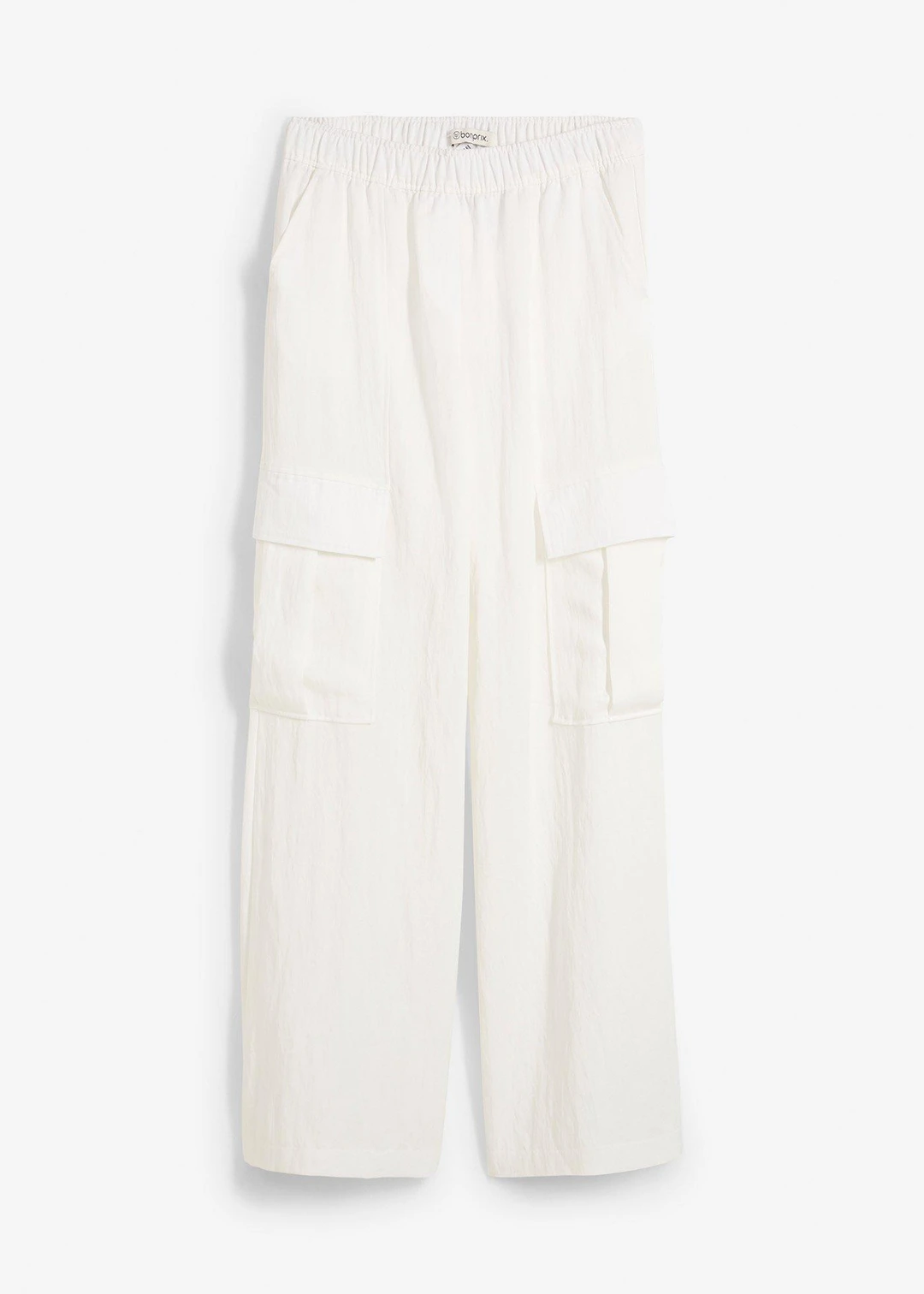 Pantalon cargo fluide en Lyocell mélangé