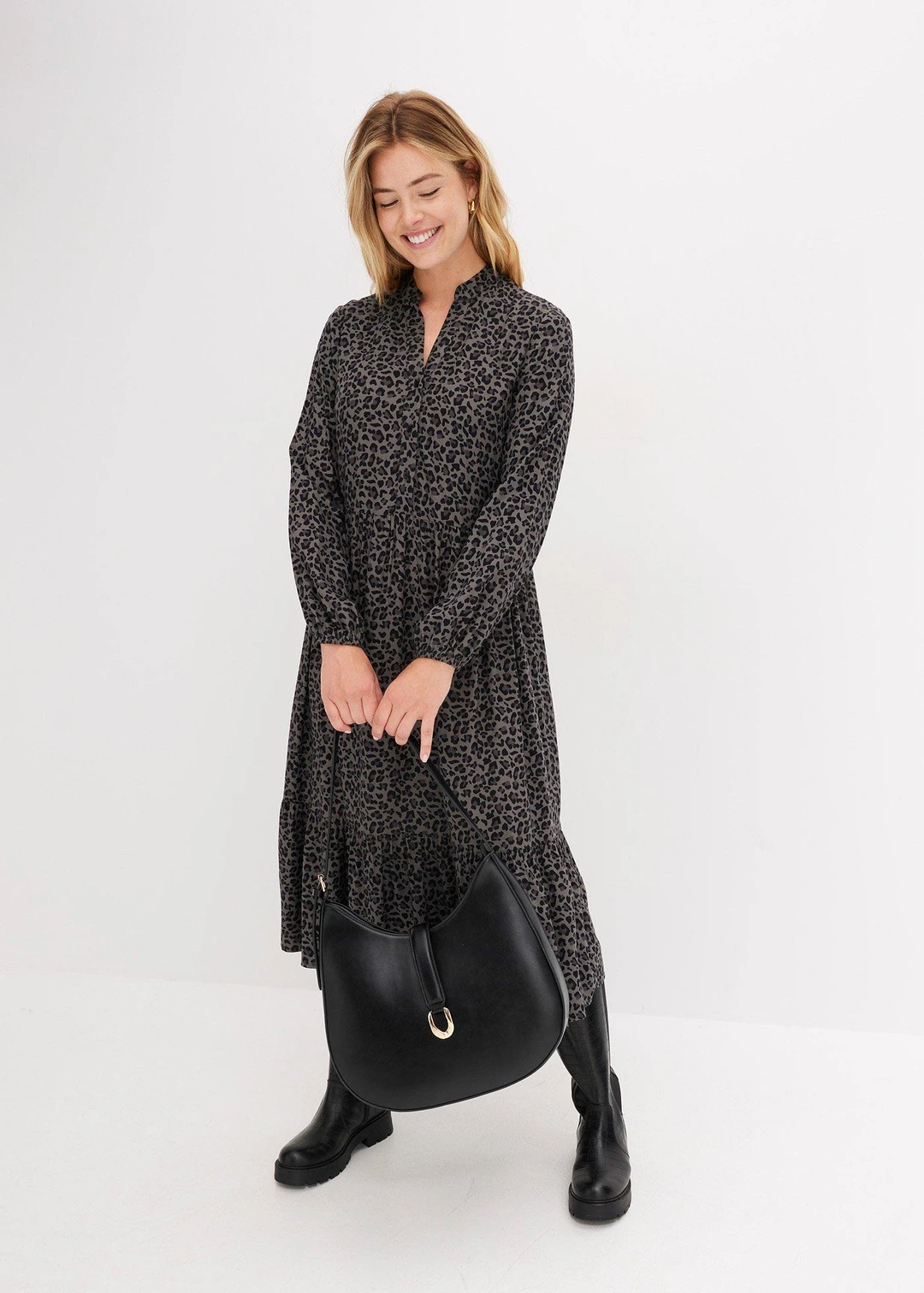 Robe midi en viscose - 2