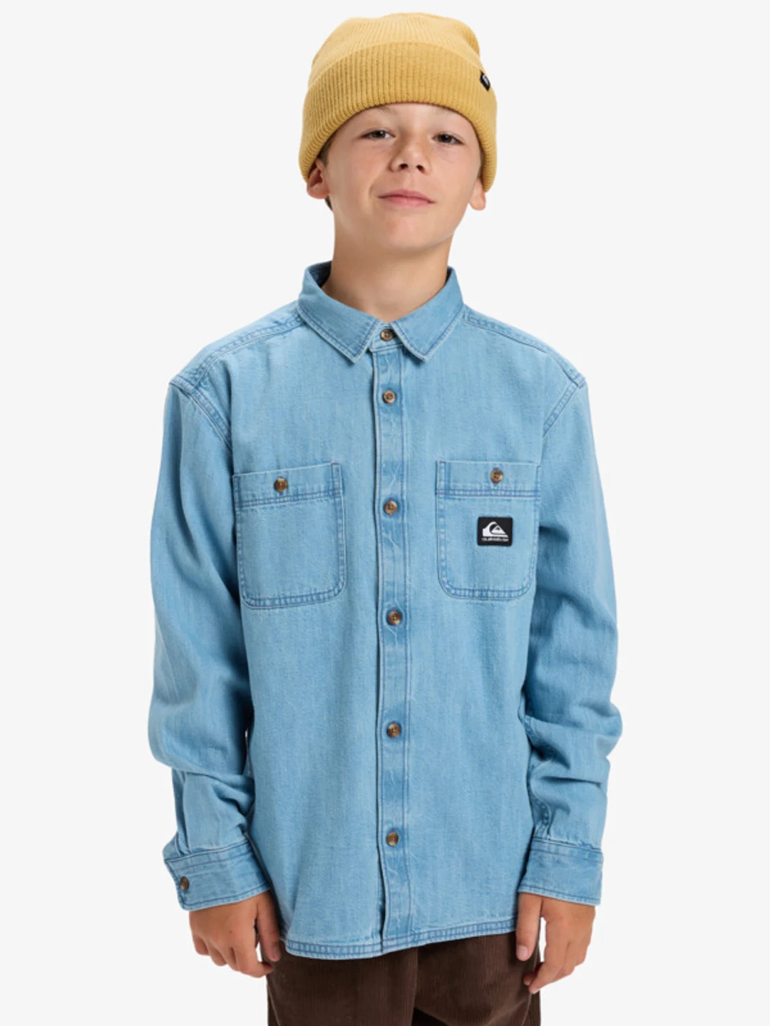 Bozeman Denim - Chemise manches longues en denim pour Garçon 8-16 ans Gris