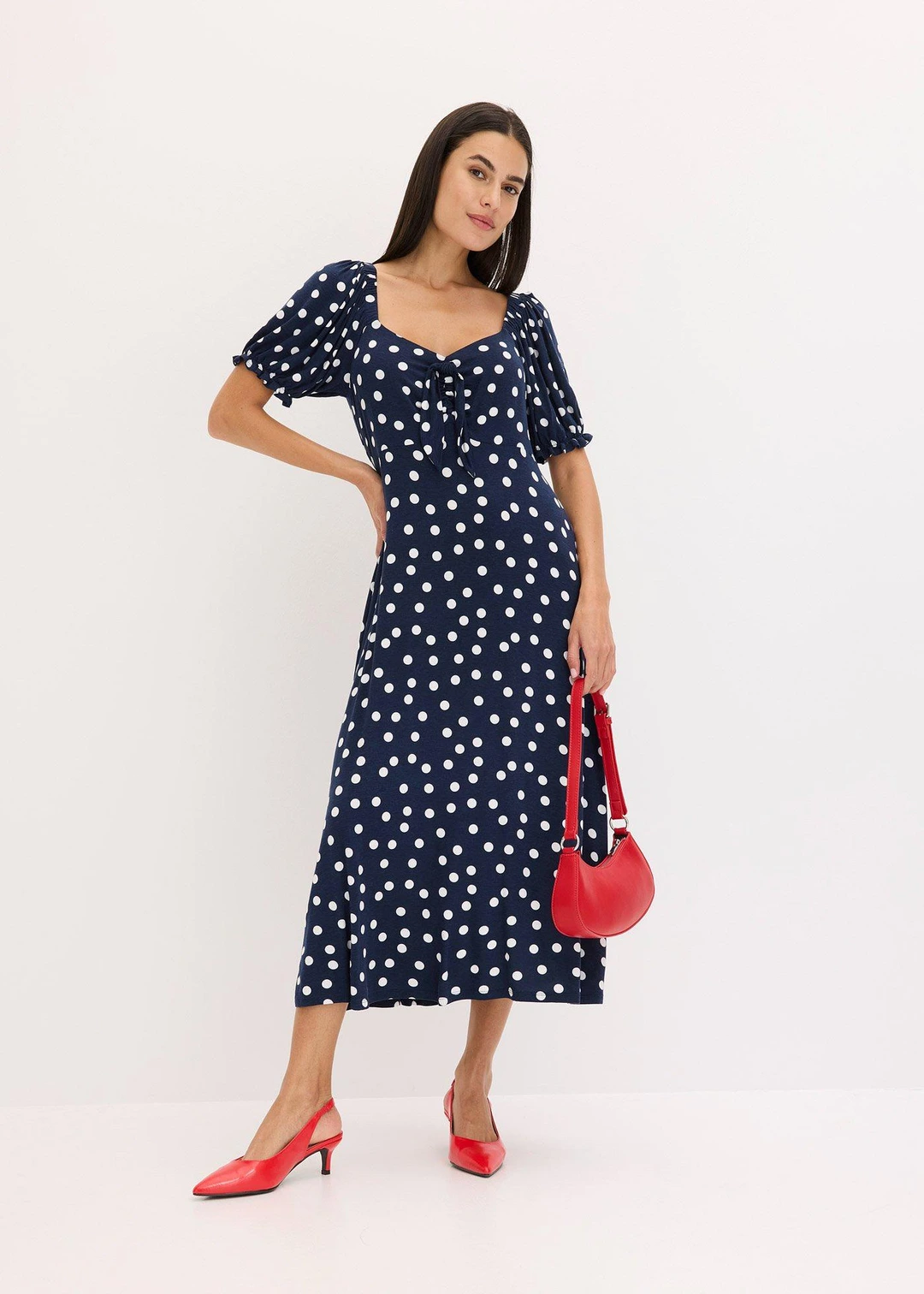 Robe midi en viscose extensible - 2