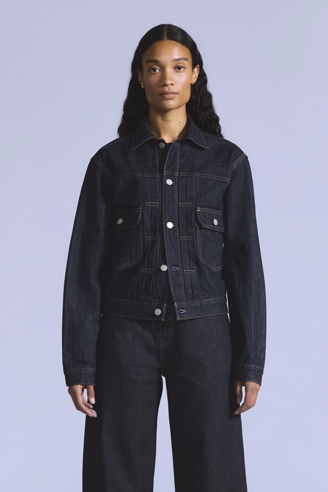 Levi's Veste Trucker Classique Type II - Femme - Bleu / Moj Type 2 Dark Rinse - XS - 2