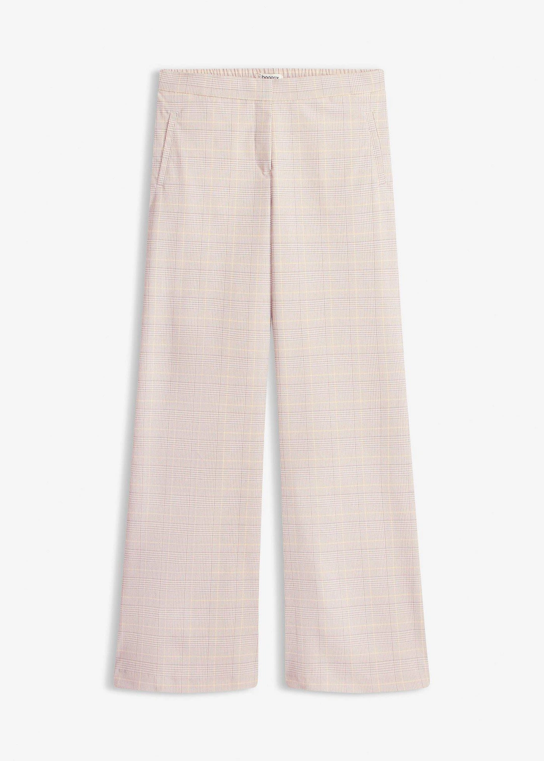 Pantalon large à carreaux écossais