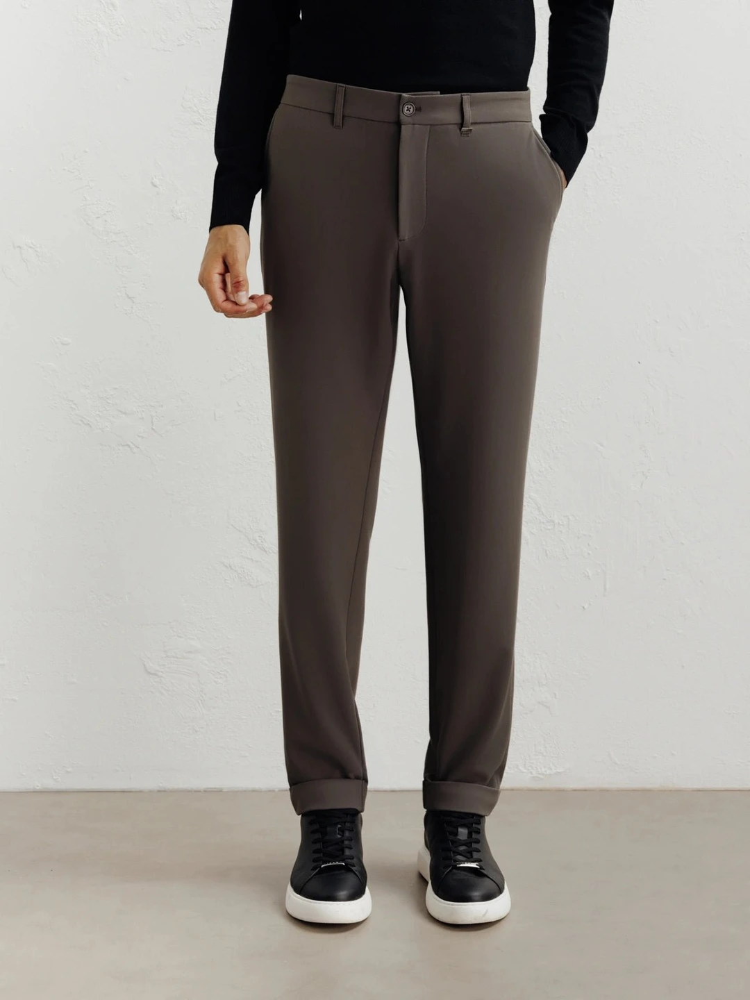 IZAC - Pantalon armuré châtain