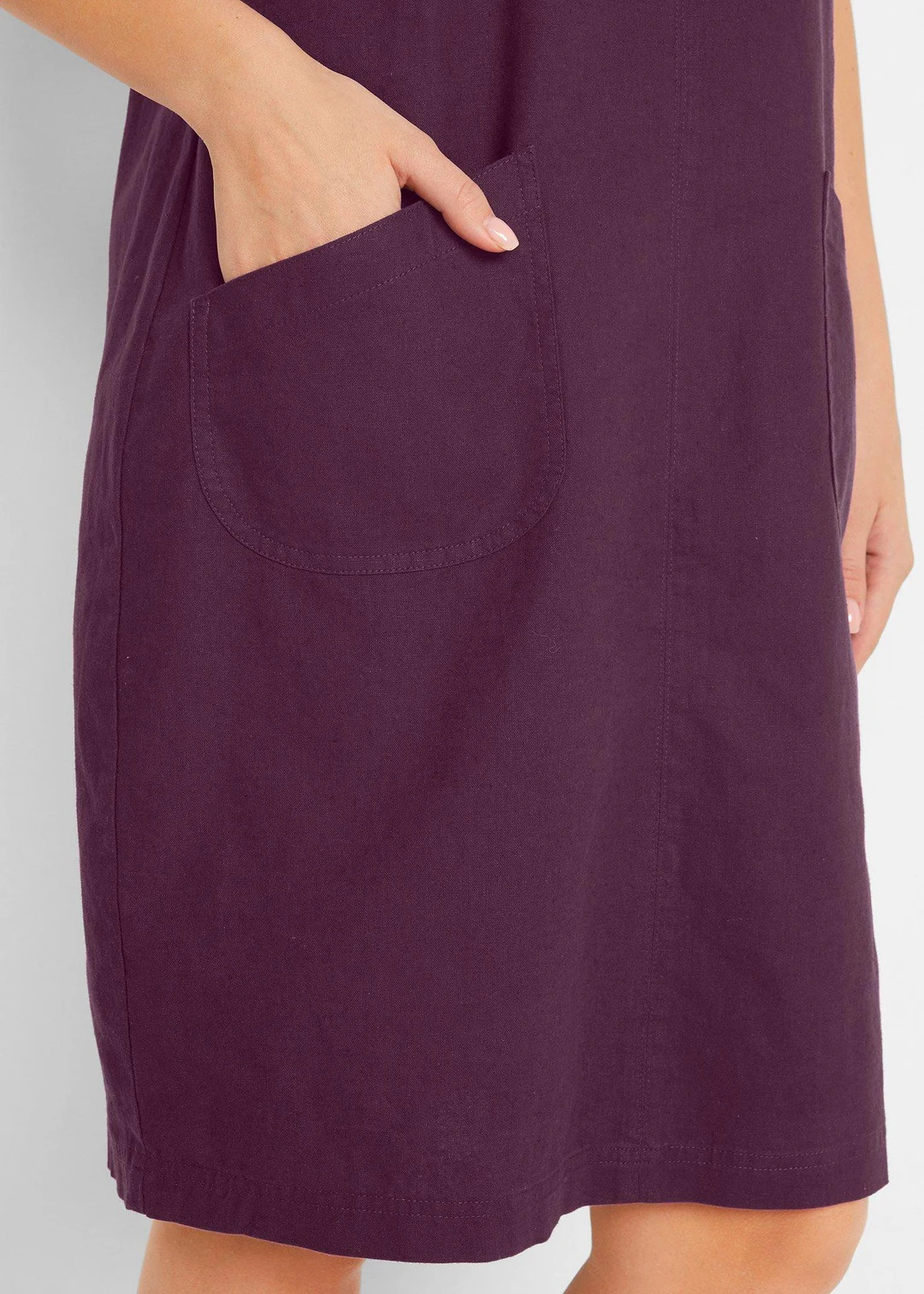 Robe courte en lin majoritaire - 3