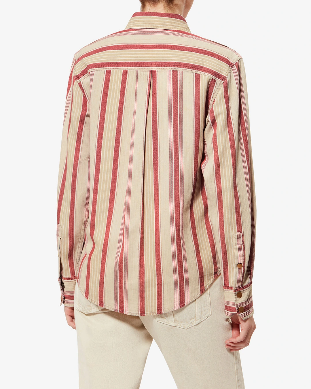 Chemise Gelva - Femme - Beige-red - Taille44 - Marant Étoile - Collection Été Femme - Nouvelle Collection Capsule High Summer - 3