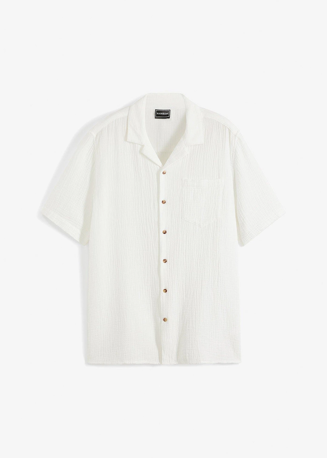 Chemise manches courtes en gaze 100% coton