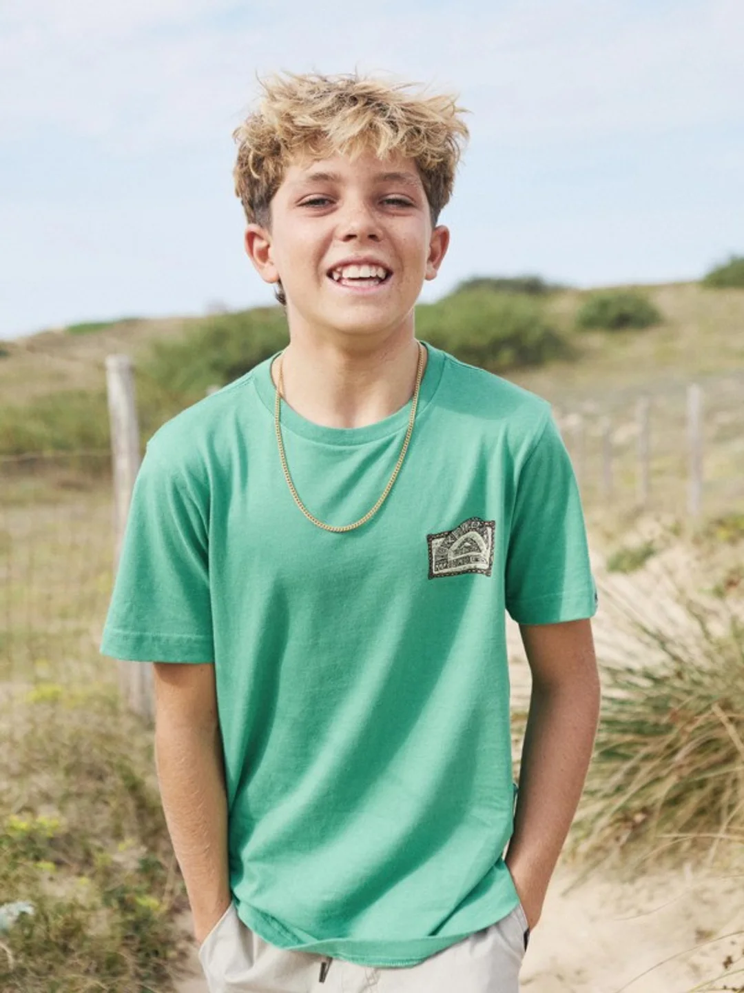 Heritage - T-Shirt à manches courtes pour Garçon 8-16 ans Vert