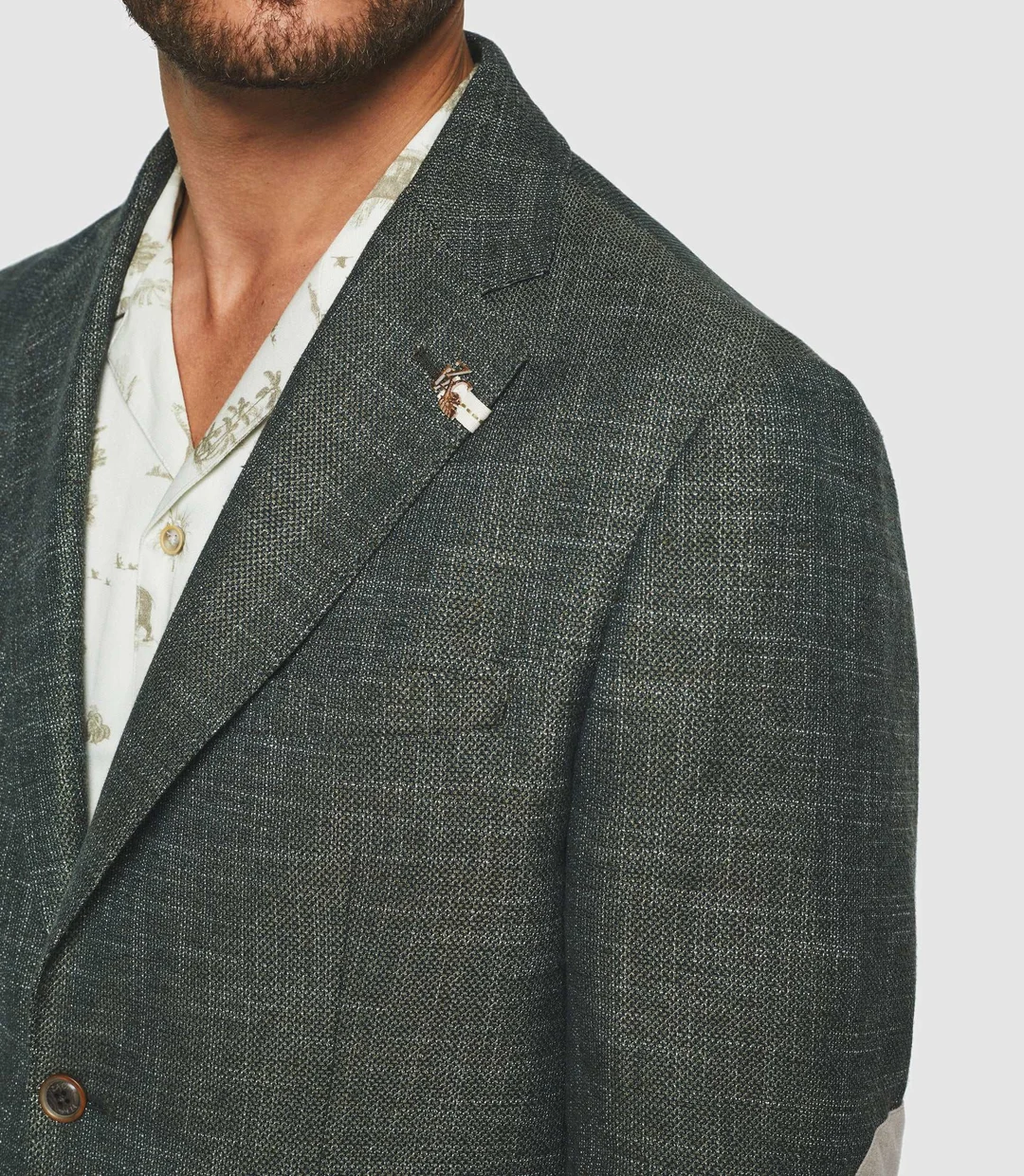 IZAC - Veste casual kaki ''Alchimie''