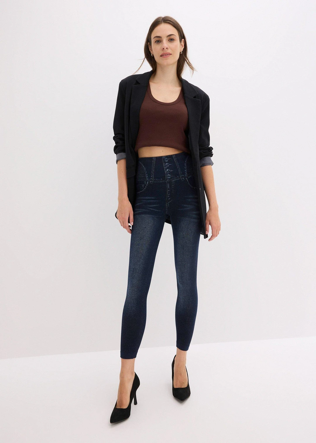 Legging sculptant effet jean - 2