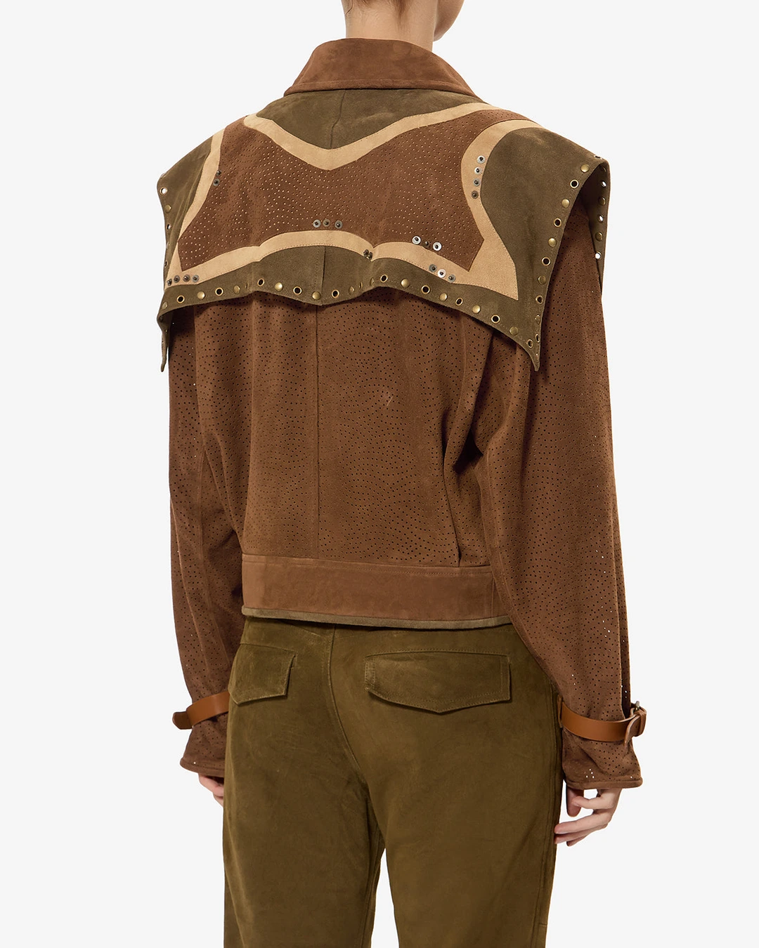 Veste En Cuir Kayae - Femme - Bronze - Taille 38 - 3