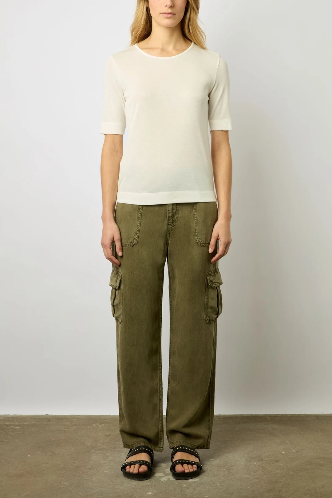 T-shirt à fines côtes - MAGGIE - Blanc - 5