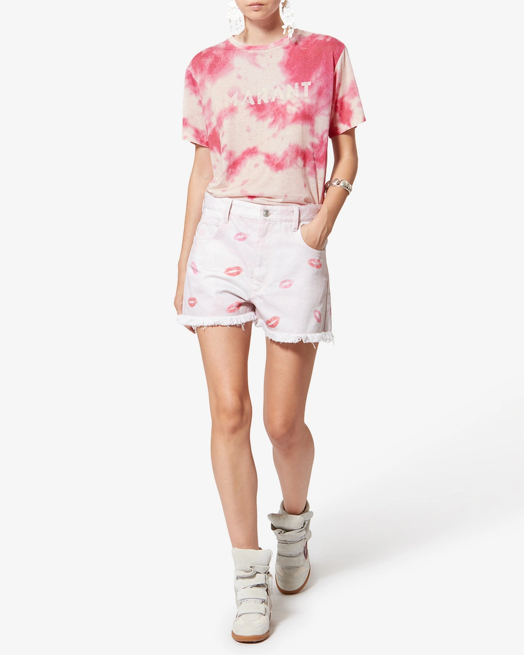 Tee Shirt Zewel - Femme - Rose - Taille XL - Marant Étoile - 4