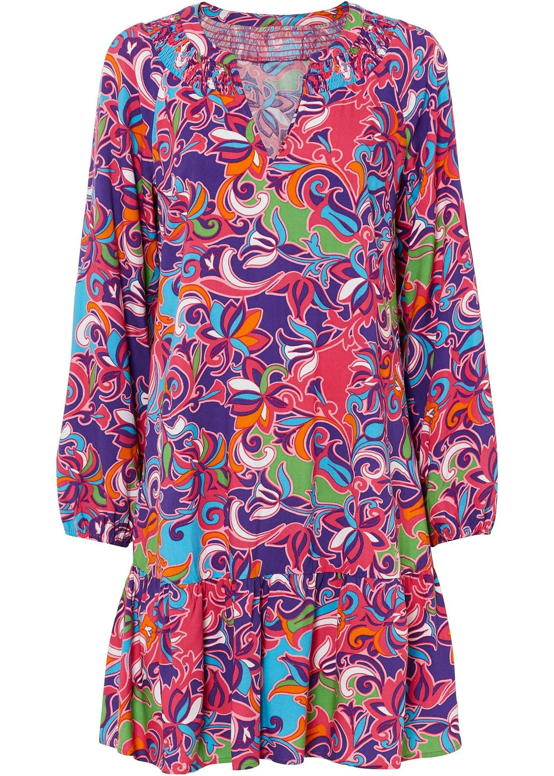 Robe-tunique en viscose fluide