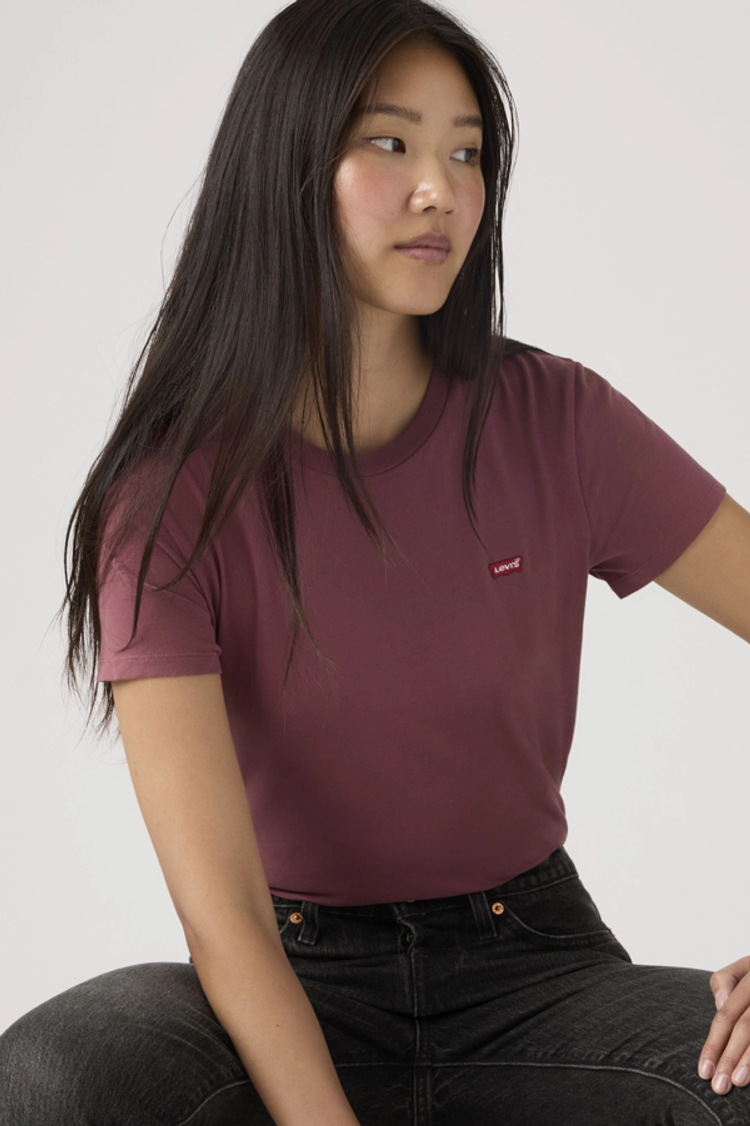 Levi's T Shirt Perfect - Femme - Rouge / Crushed Berry - 2XS