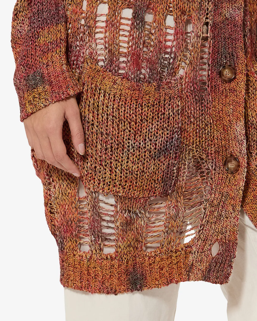 Cardigan Hanae - Femme - Orange - Taille 38 - 2